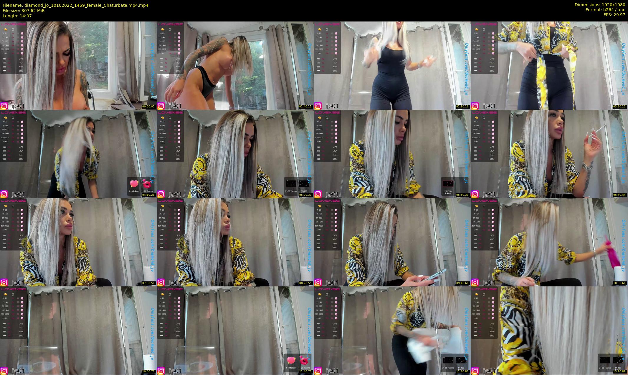 diamond_jo — 15 minute Chaturbate female cam show recording, 1080p, Oct 10, 2022