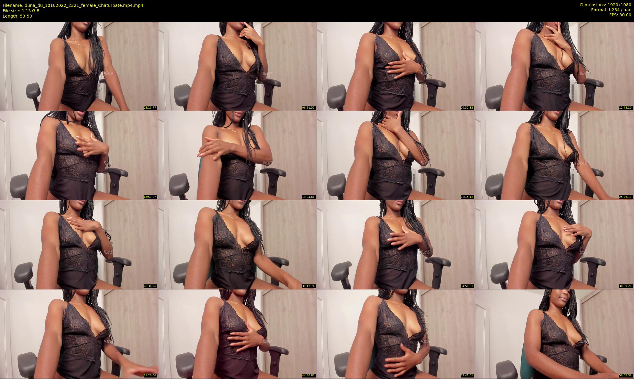 duna_du — 54 minute Chaturbate female cam show recording, 1080p, Oct 10, 2022