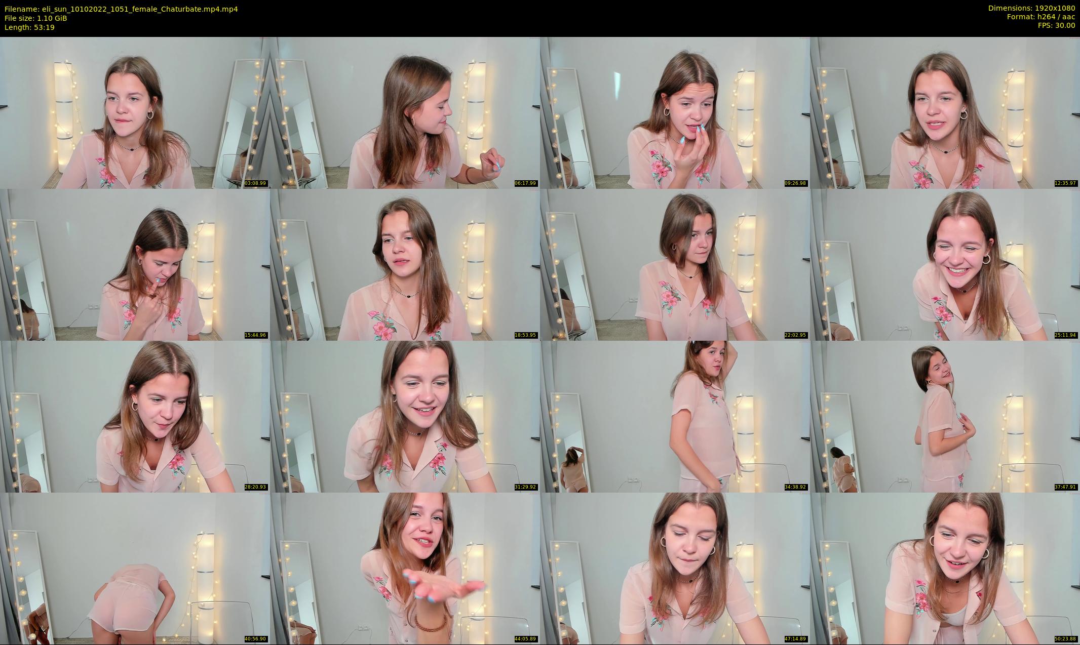 eli_sun — 54 minute Chaturbate female cam show recording, 1080p, Oct 10, 2022