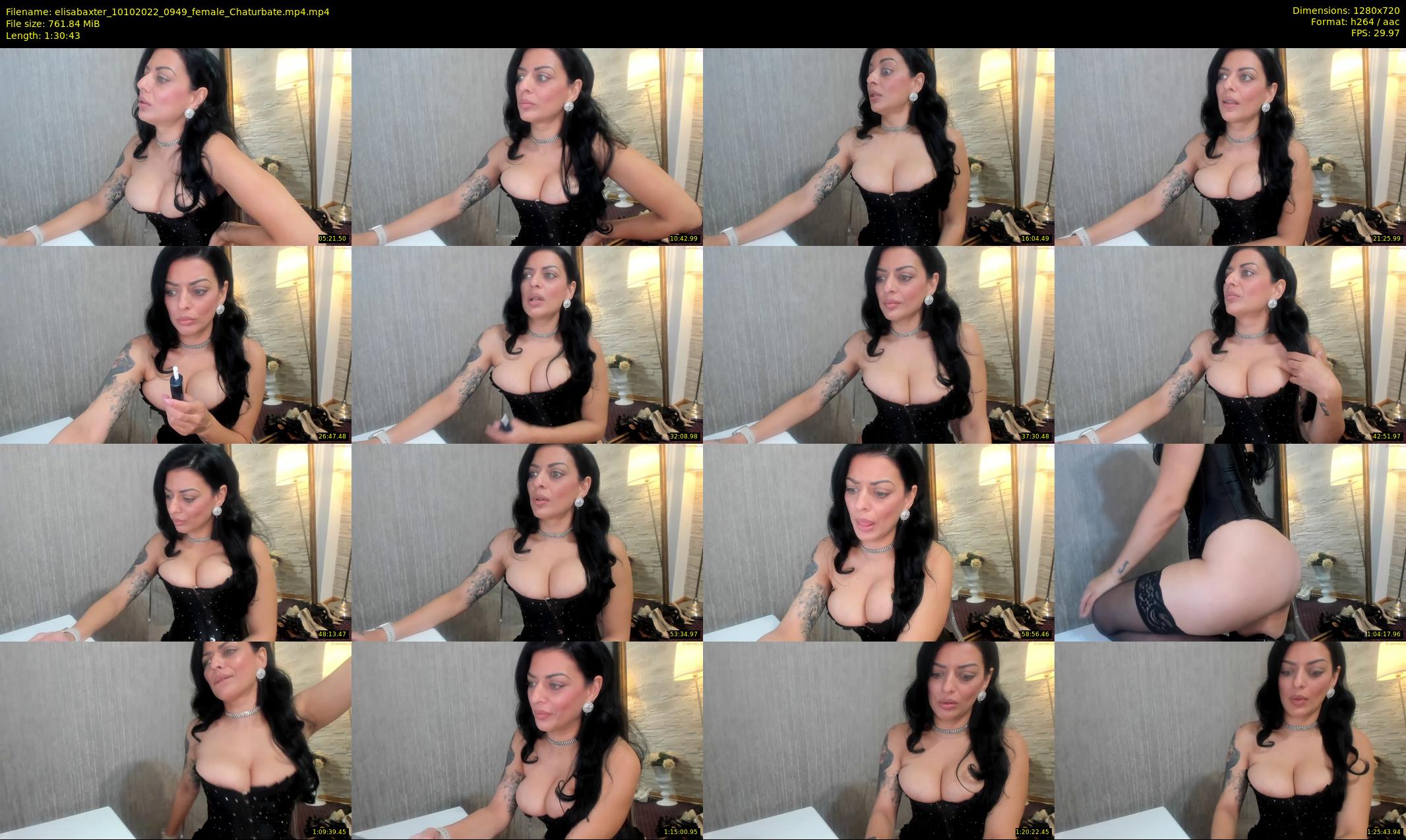 elisabaxter — 91 minute Chaturbate female cam show recording, 720p, Oct 10, 2022