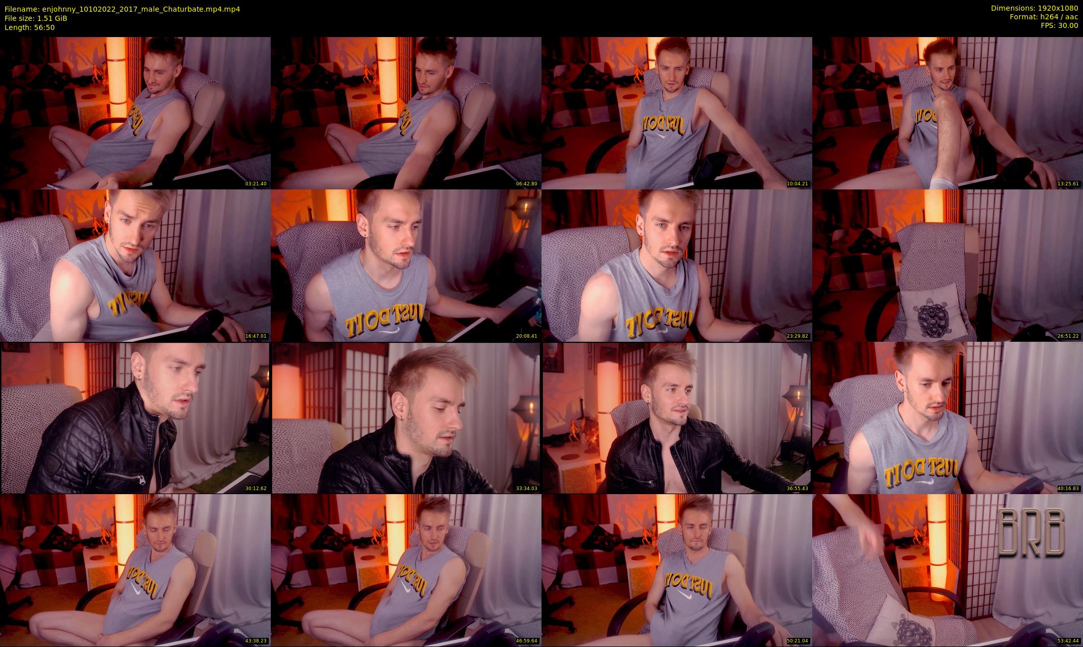 enjohnny — 57 minute Chaturbate male cam show recording, 1080p, Oct 10, 2022