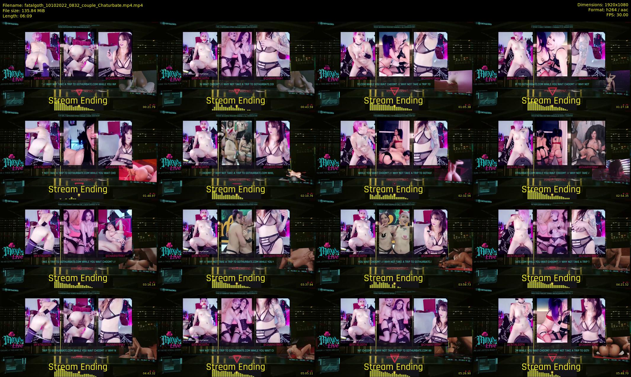 fatalgoth — 7 minute Chaturbate couple cam show recording, 1080p, Oct 10, 2022