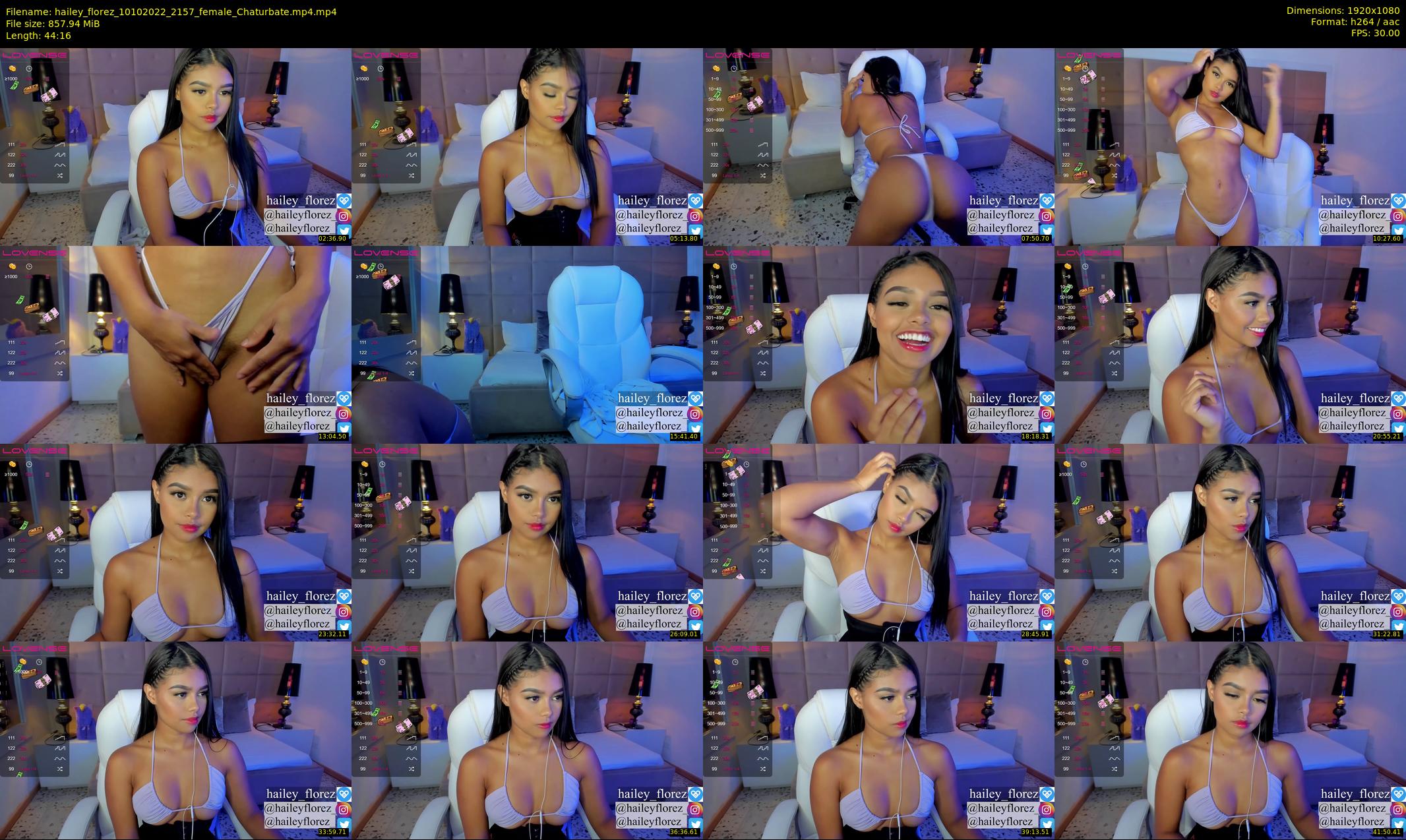 hailey_florez — 45 minute Chaturbate female cam show recording, 1080p, Oct 10, 2022