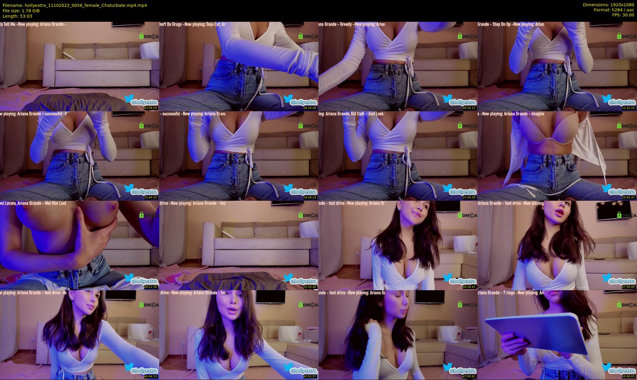 hollyextra — 54 minute Chaturbate female cam show recording, 1080p, Oct 11, 2022