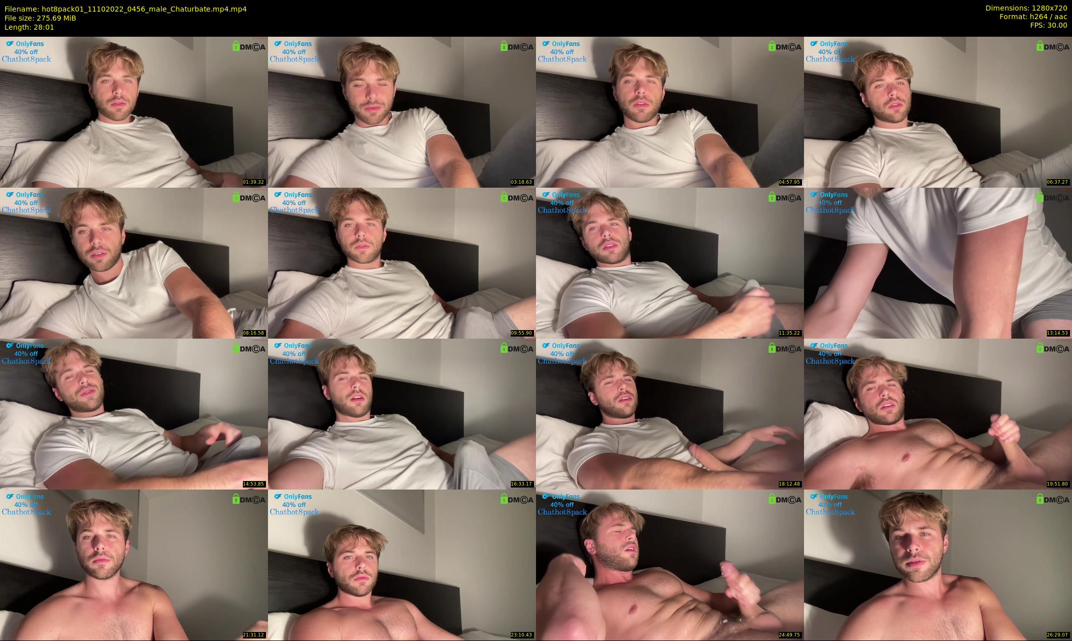 hot8pack01 — 29 minute Chaturbate male cam show recording, 720p, Oct 11, 2022