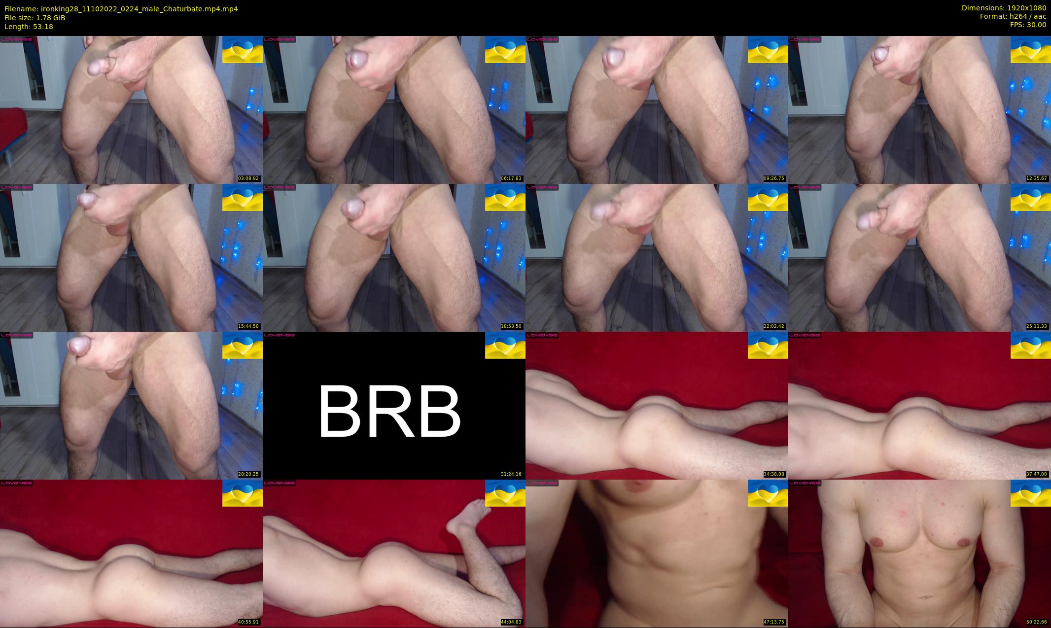 ironking28 — 54 minute Chaturbate male cam show recording, 1080p, Oct 11, 2022