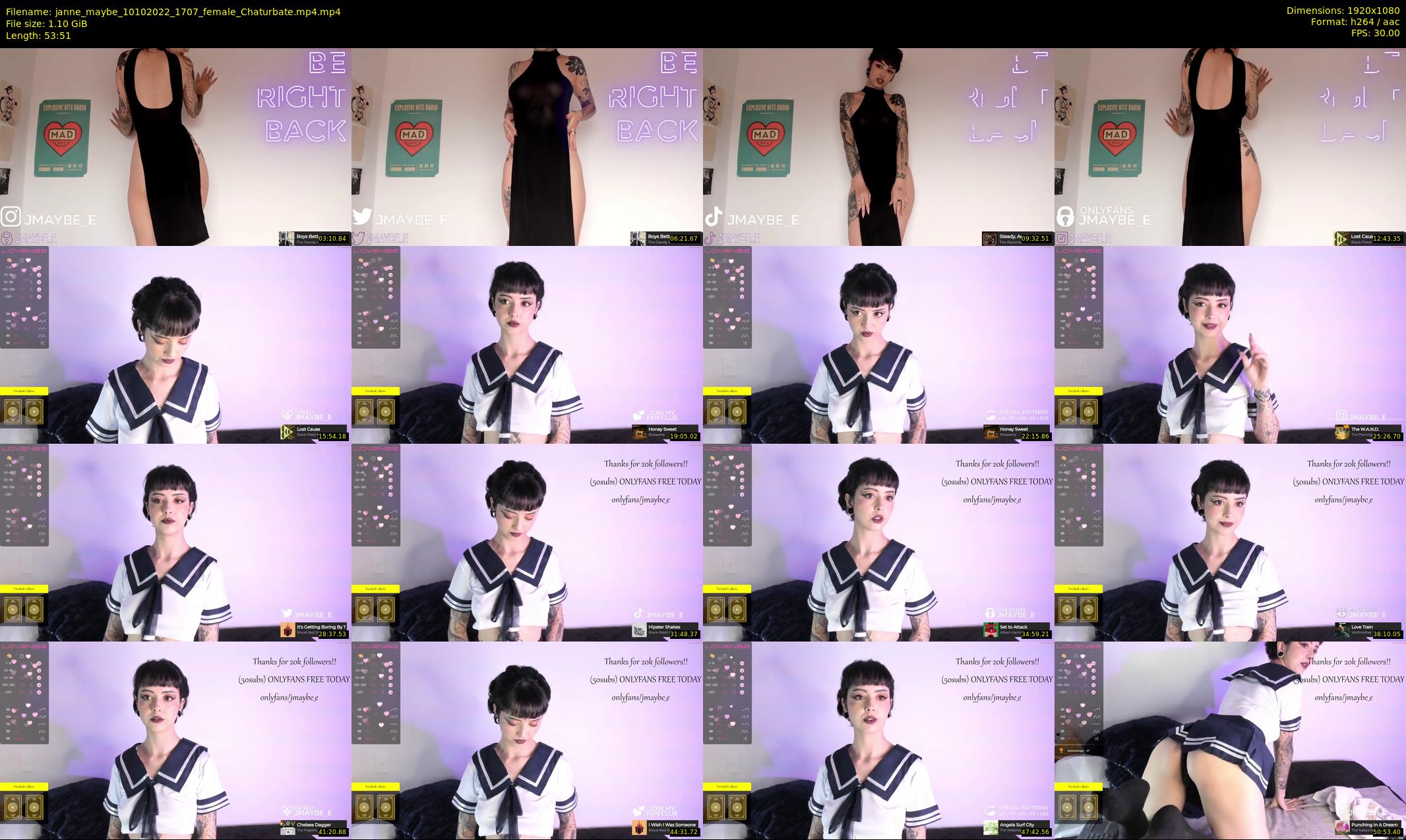 janne_maybe — 54 minute Chaturbate female cam show recording, 1080p, Oct 10, 2022