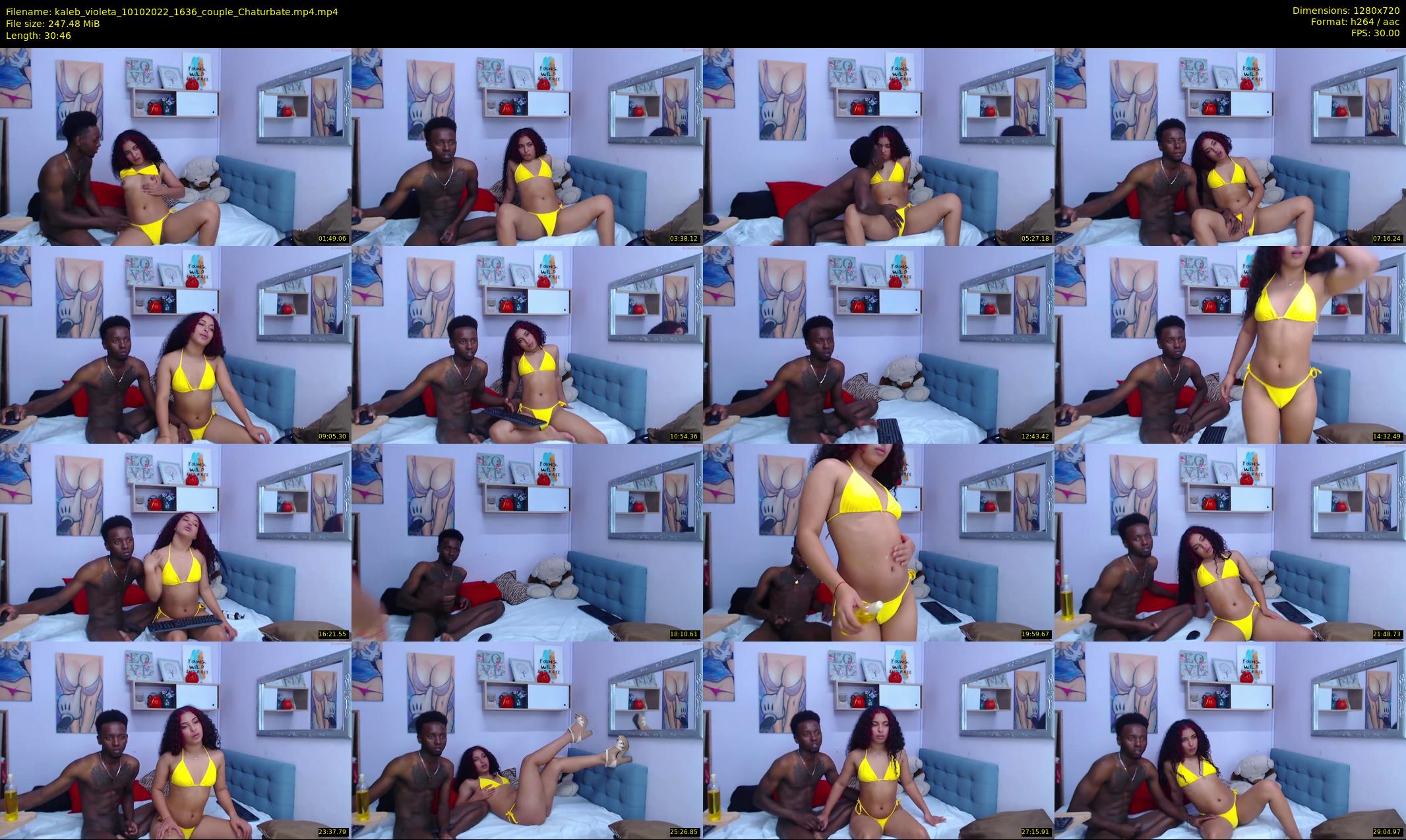 kaleb_violeta — 31 minute Chaturbate couple cam show recording, 720p, Oct 10, 2022