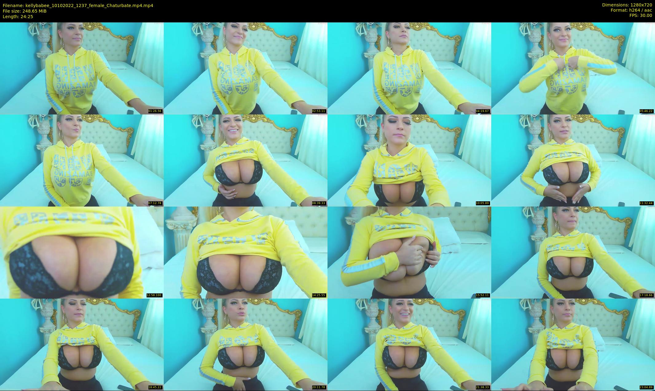 kellybabee — 25 minute Chaturbate female cam show recording, 720p, Oct 10, 2022