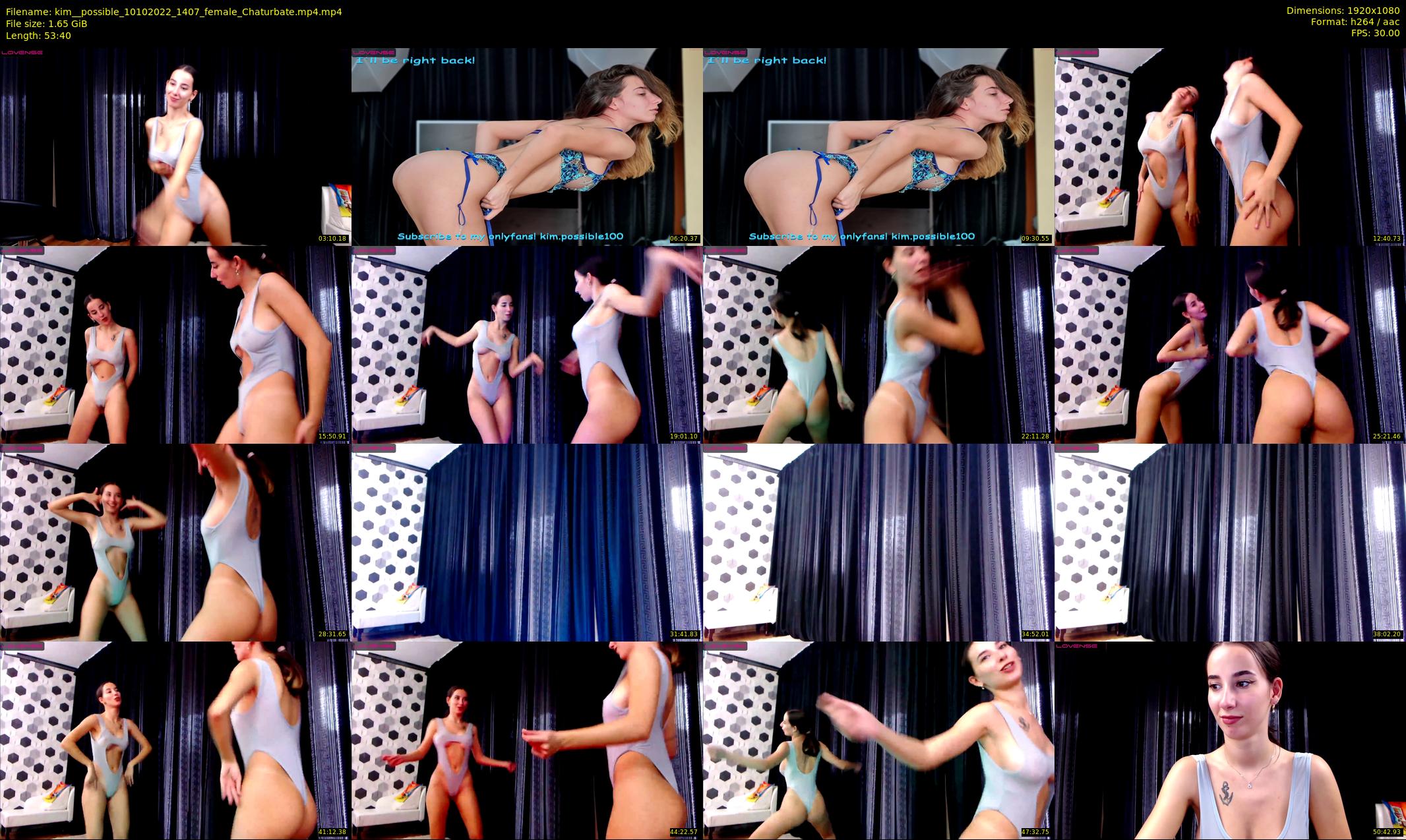 kim__possible — 54 minute Chaturbate female cam show recording, 1080p, Oct 10, 2022