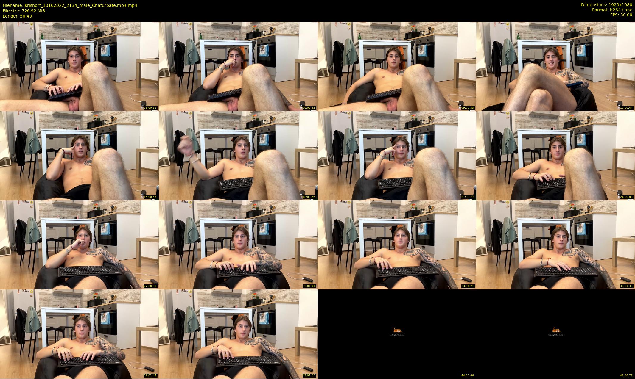 krishort — 51 minute Chaturbate male cam show recording, 1080p, Oct 10, 2022
