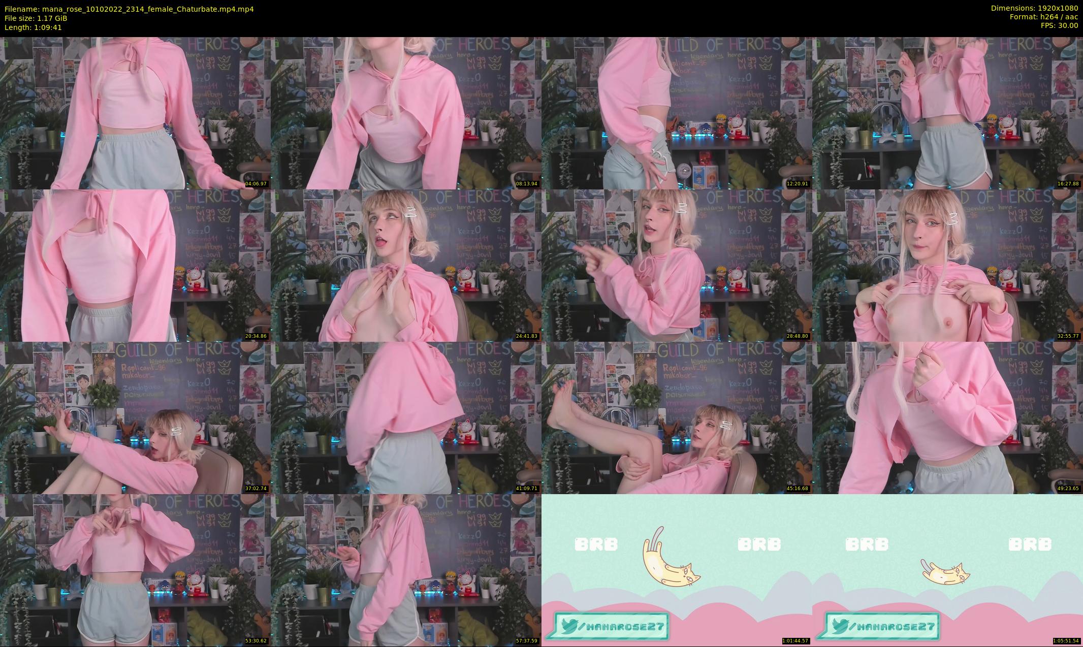 mana_rose — 70 minute Chaturbate female cam show recording, 1080p, Oct 10, 2022