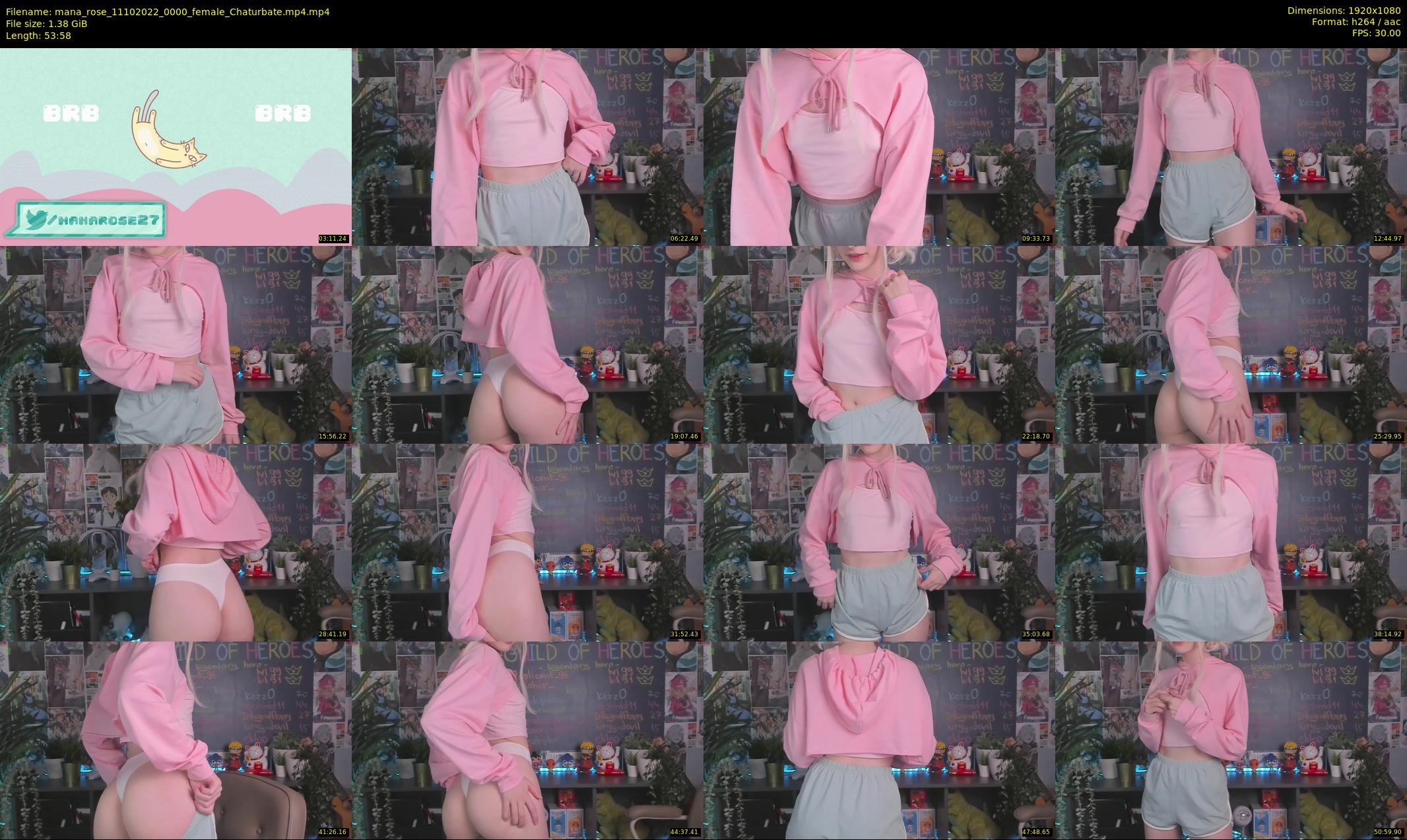 mana_rose — 54 minute Chaturbate female cam show recording, 1080p, Oct 11, 2022