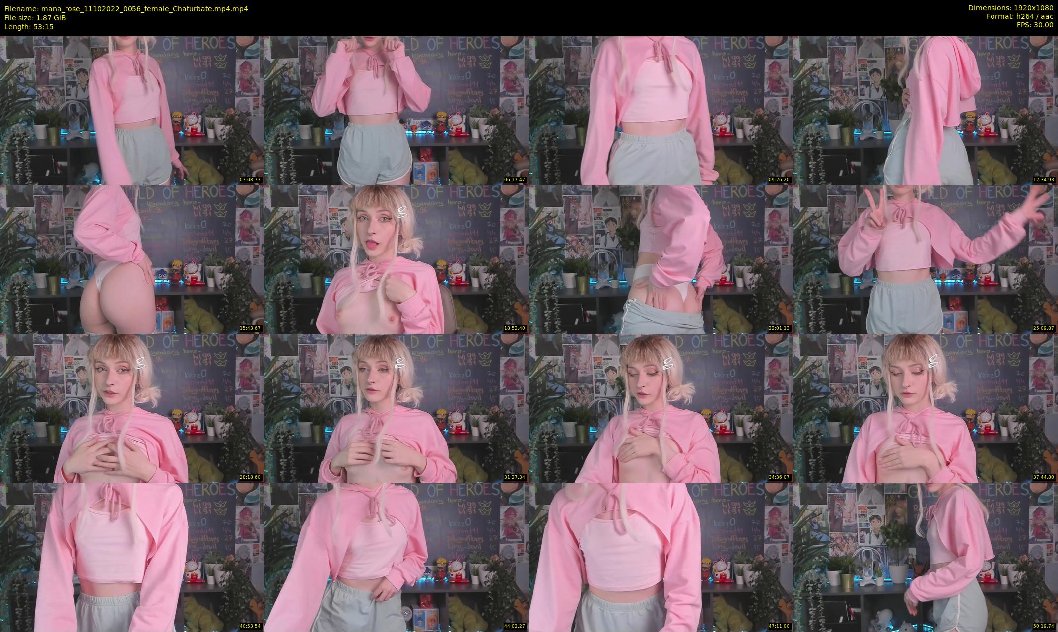 mana_rose — 54 minute Chaturbate female cam show recording, 1080p, Oct 11, 2022