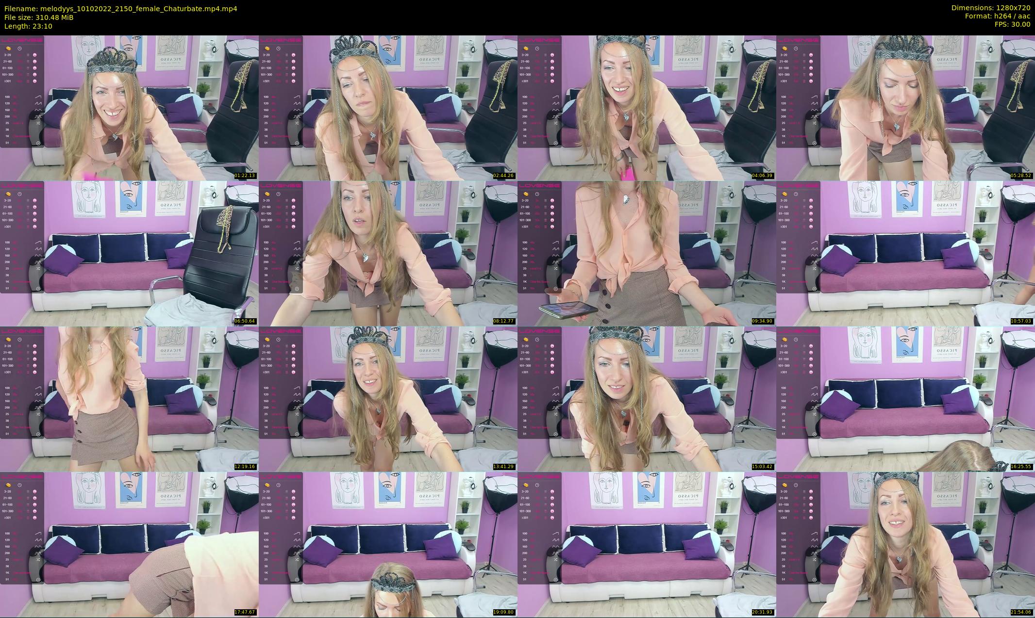melodyys — 24 minute Chaturbate female cam show recording, 720p, Oct 10, 2022