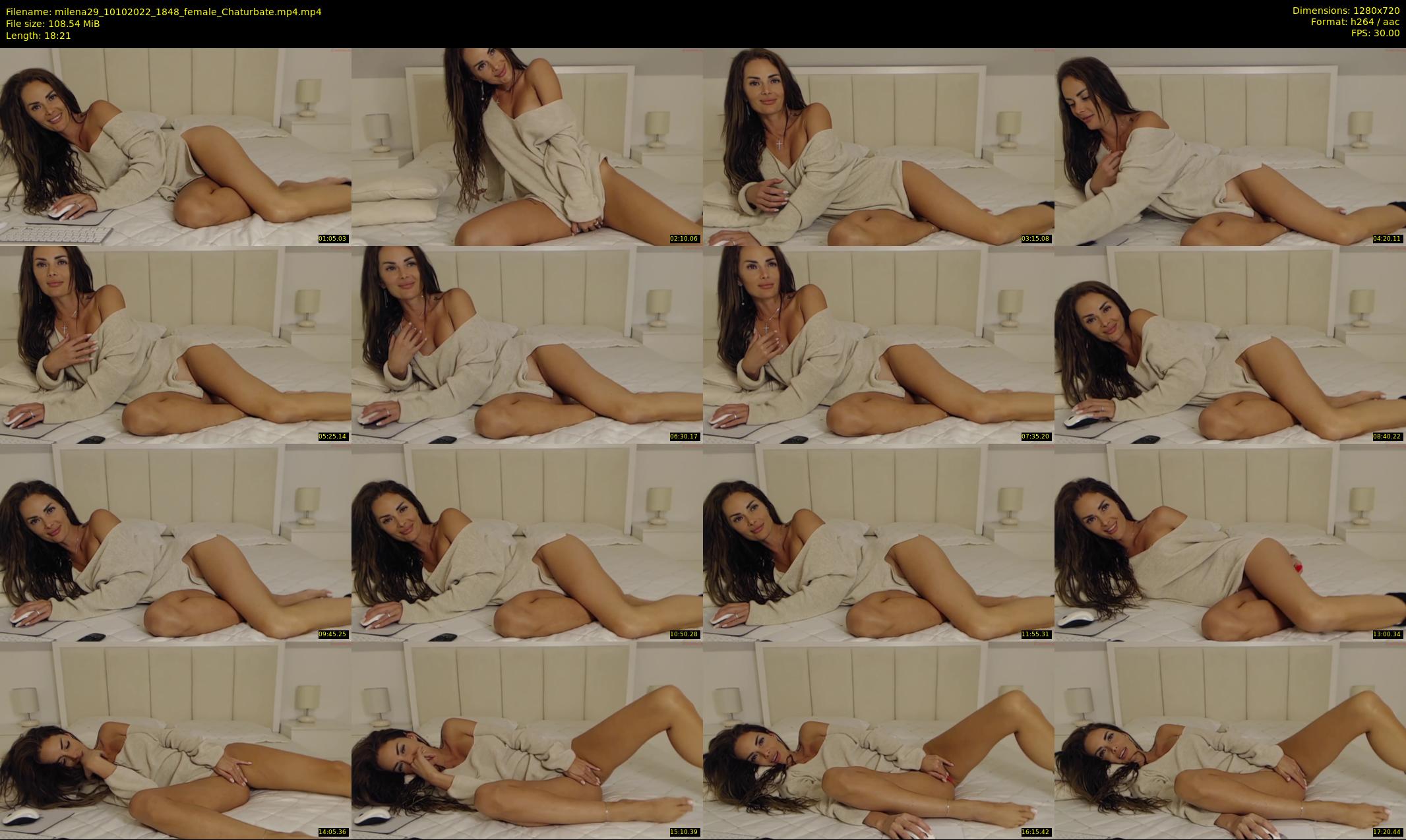 milena29 — 19 minute Chaturbate female cam show recording, 720p, Oct 10, 2022