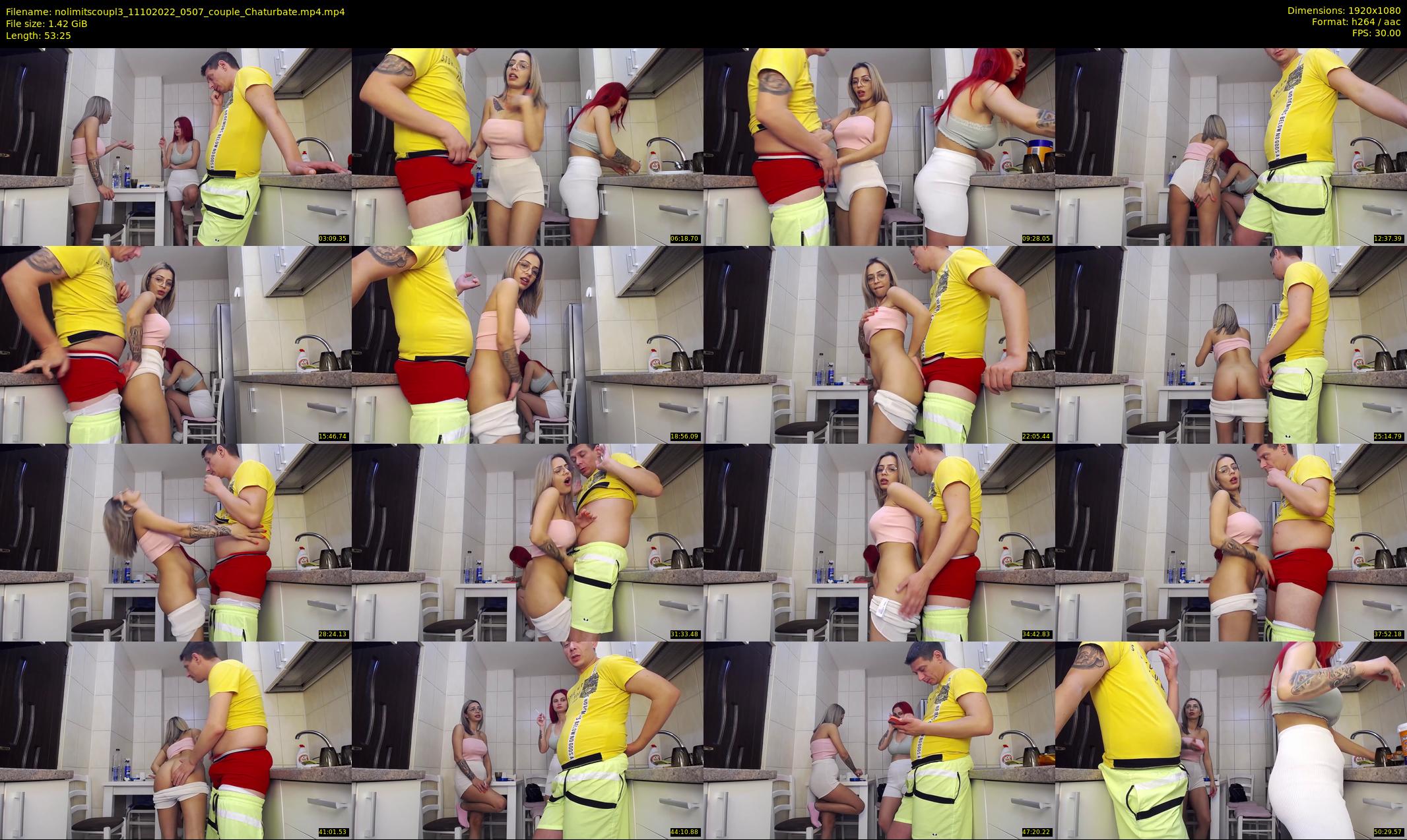nolimitscoupl3 — 54 minute Chaturbate couple cam show recording, 1080p, Oct 11, 2022