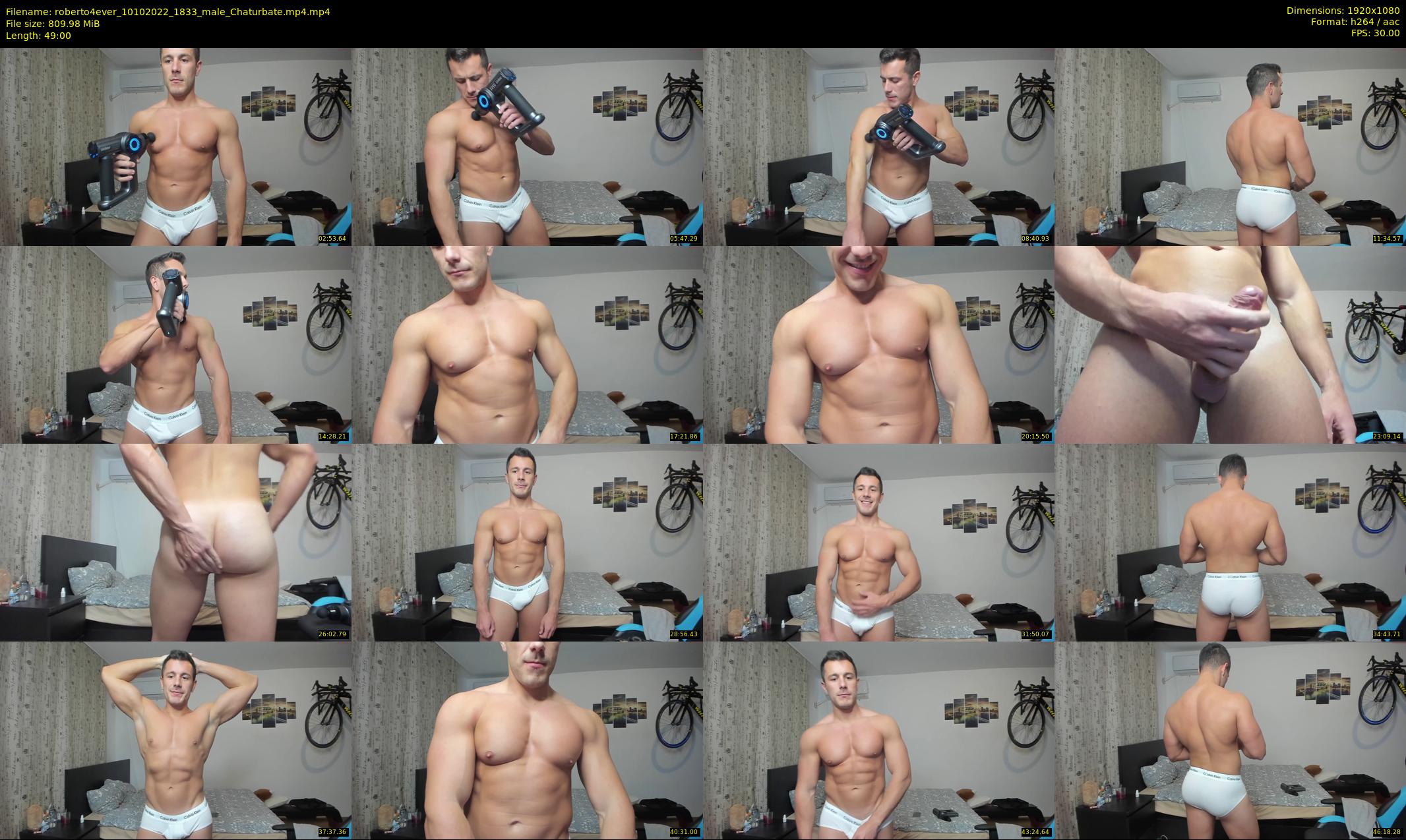 roberto4ever — 49 minute Chaturbate male cam show recording, 1080p, Oct 10, 2022