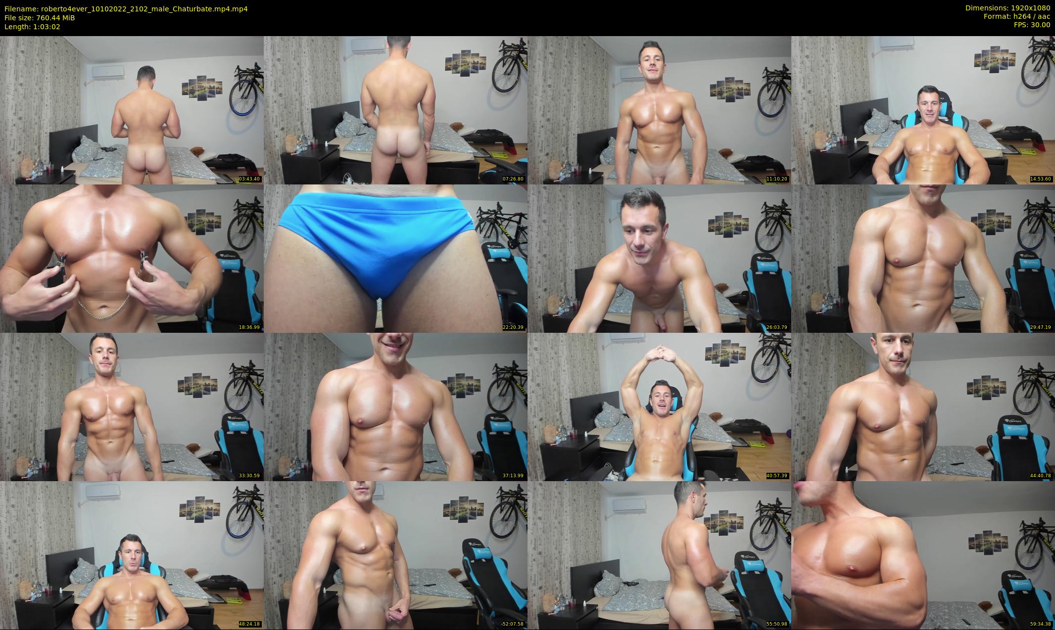 roberto4ever — 64 minute Chaturbate male cam show recording, 1080p, Oct 10, 2022
