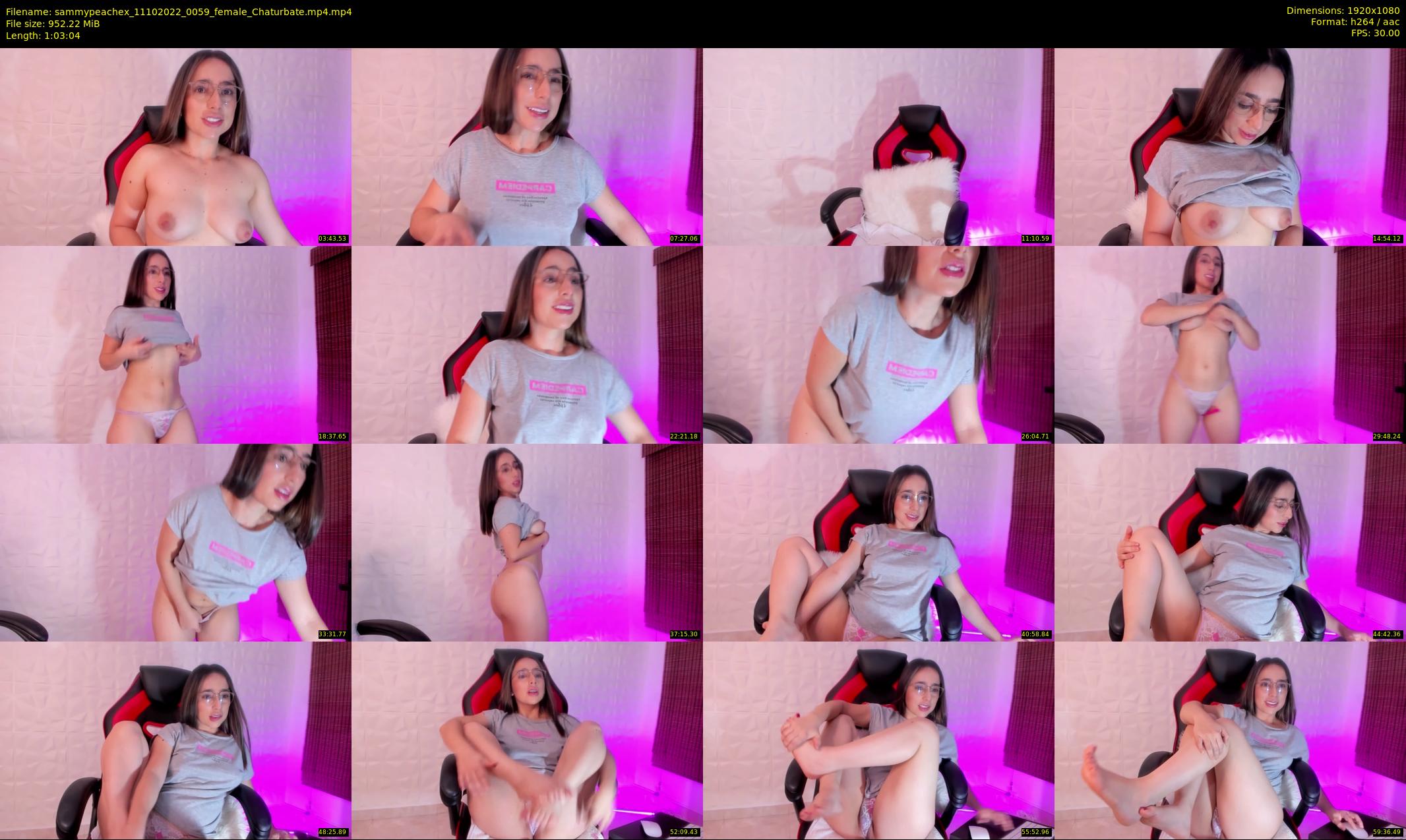 sammypeachex — 64 minute Chaturbate female cam show recording, 1080p, Oct 11, 2022