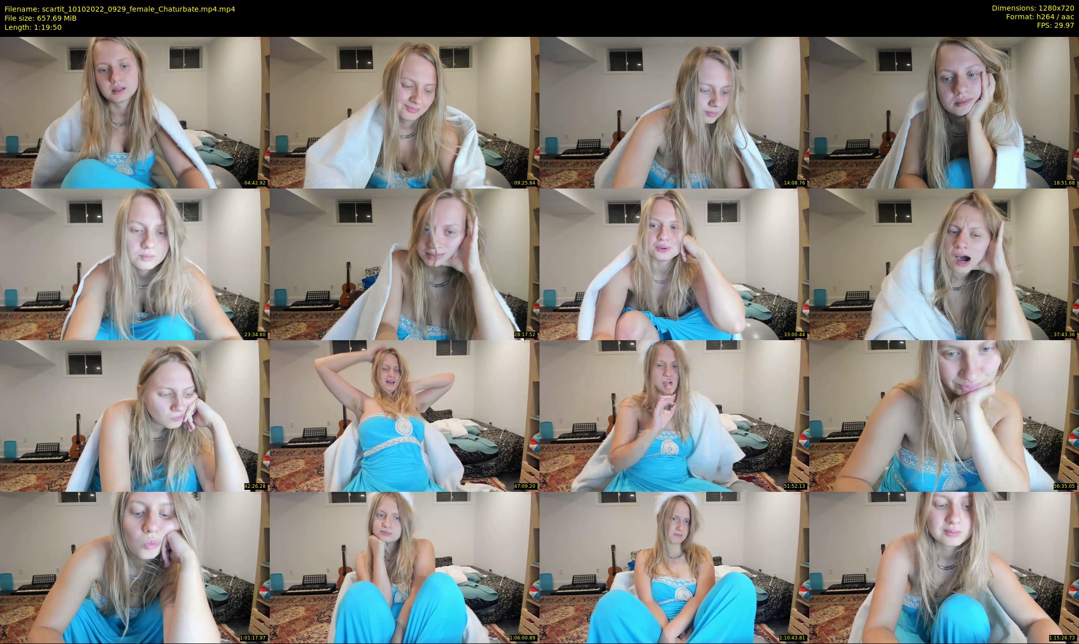 scartit — 80 minute Chaturbate female cam show recording, 720p, Oct 10, 2022
