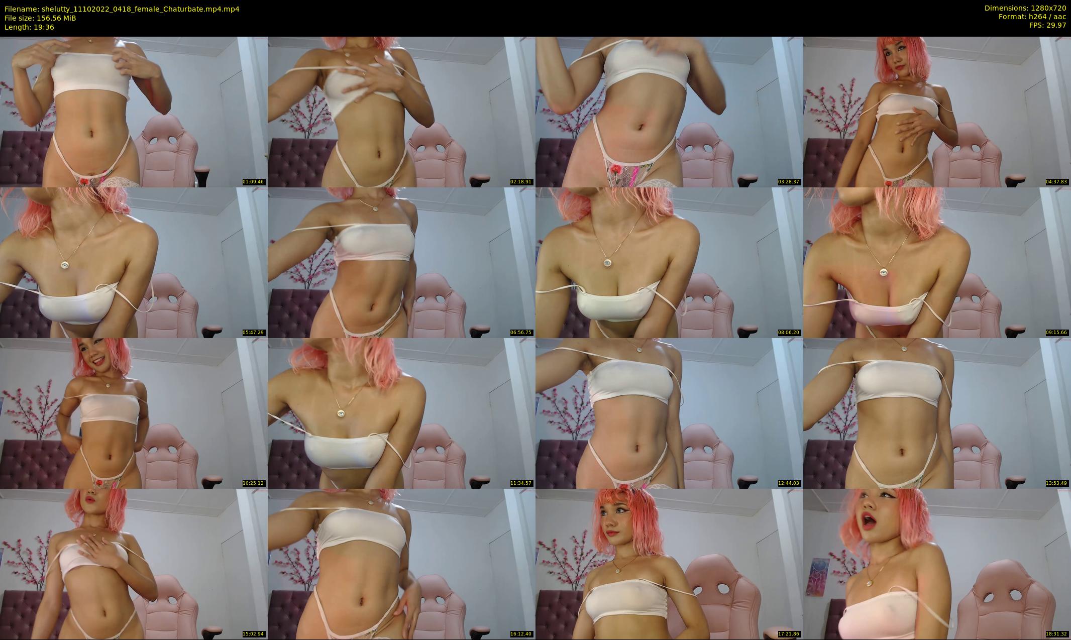 shelutty — 20 minute Chaturbate female cam show recording, 720p, Oct 11, 2022