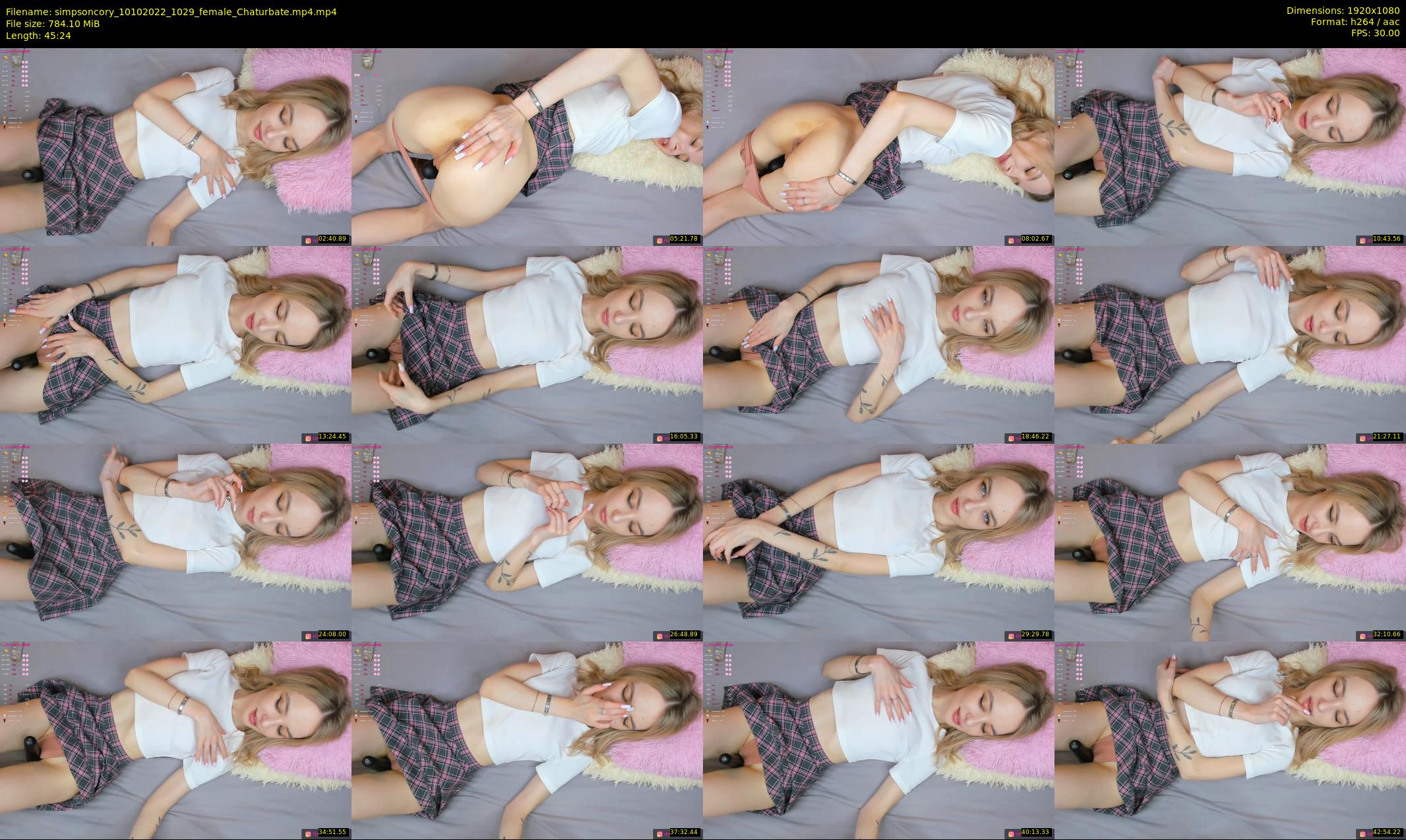 simpsoncory — 46 minute Chaturbate female cam show recording, 1080p, Oct 10, 2022