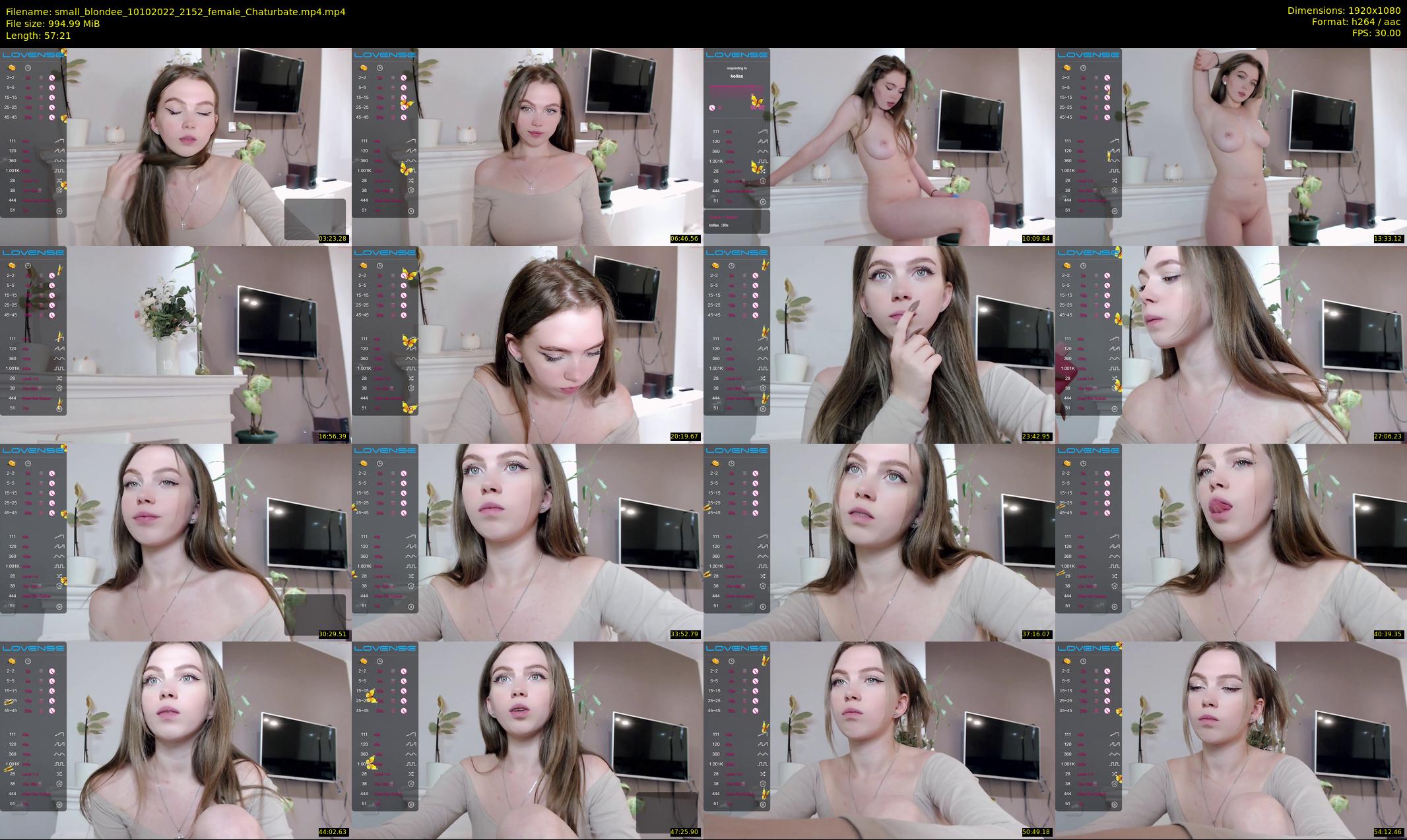 small_blondee — 58 minute Chaturbate female cam show recording, 1080p, Oct 10, 2022