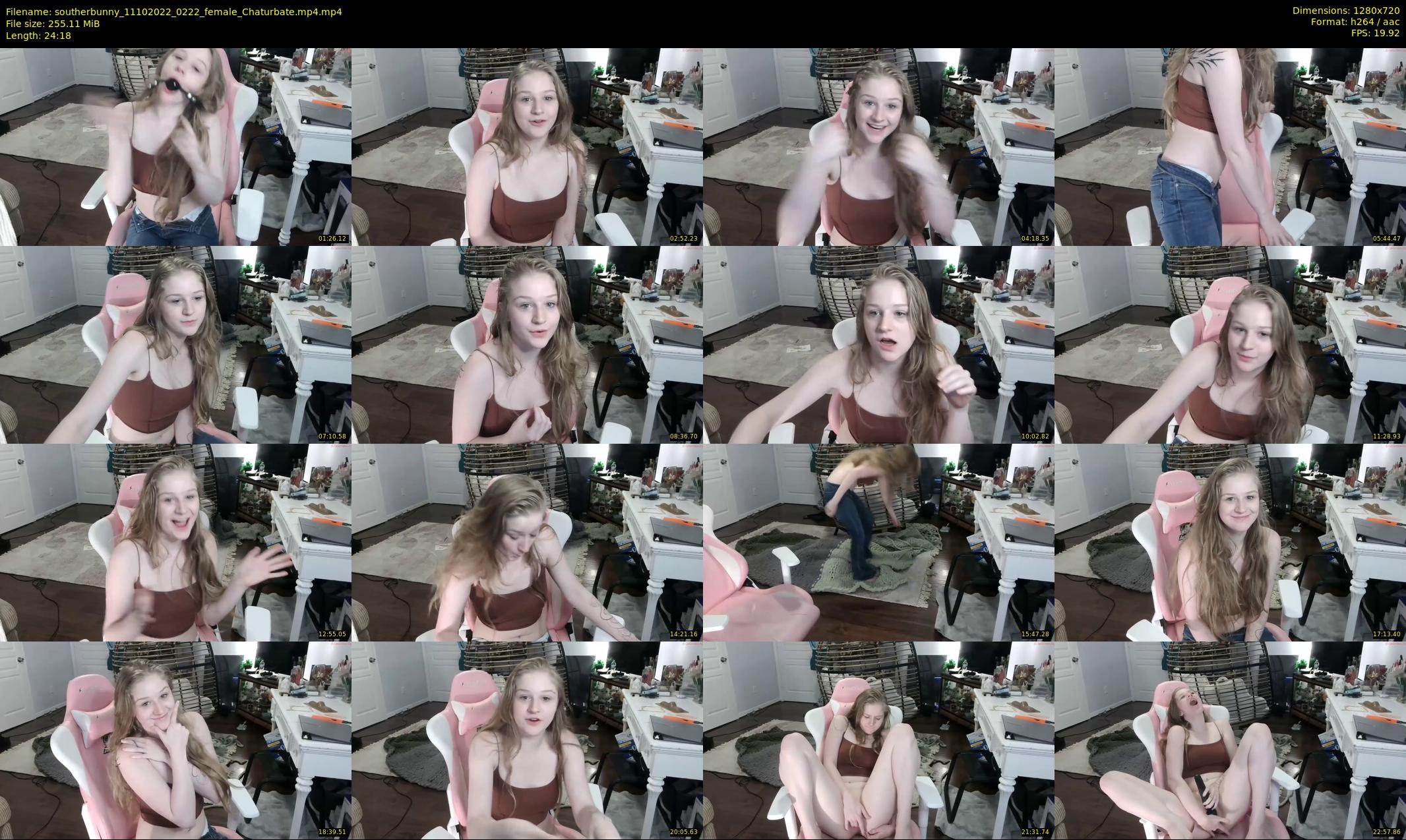 southerbunny — 25 minute Chaturbate female cam show recording, 720p, Oct 11, 2022