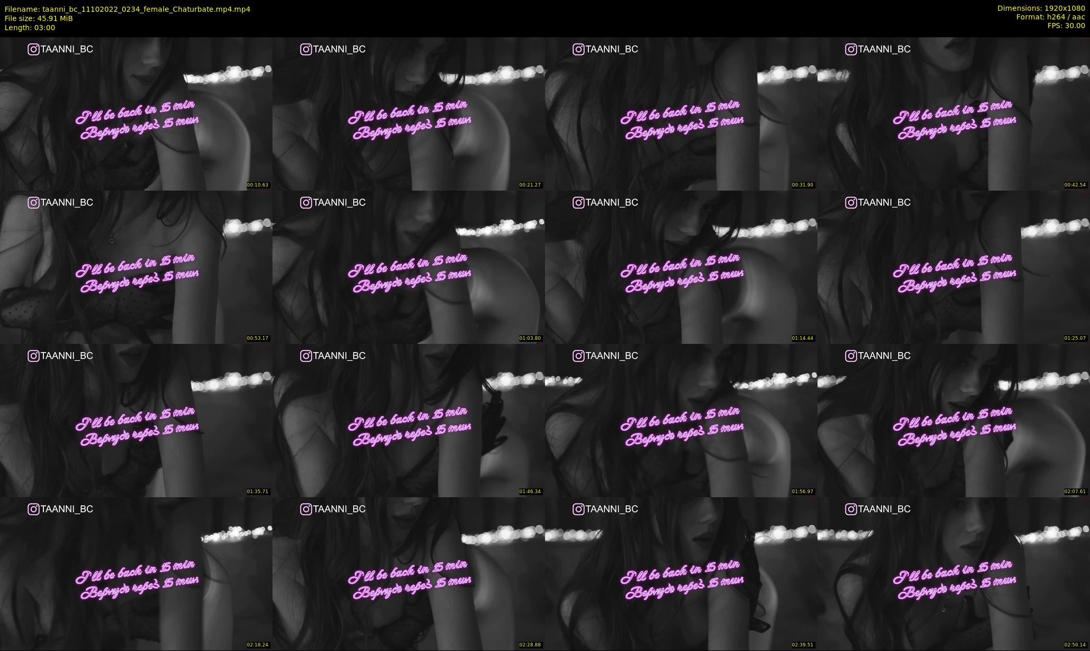taanni_bc — 3 minute Chaturbate female cam show recording, 1080p, Oct 11, 2022