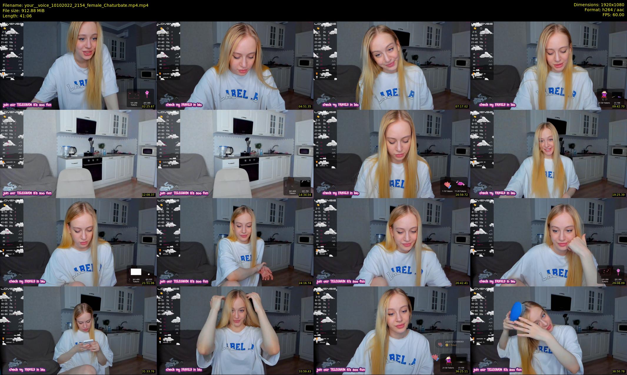 your__voice — 42 minute Chaturbate female cam show recording, 1080p, Oct 10, 2022