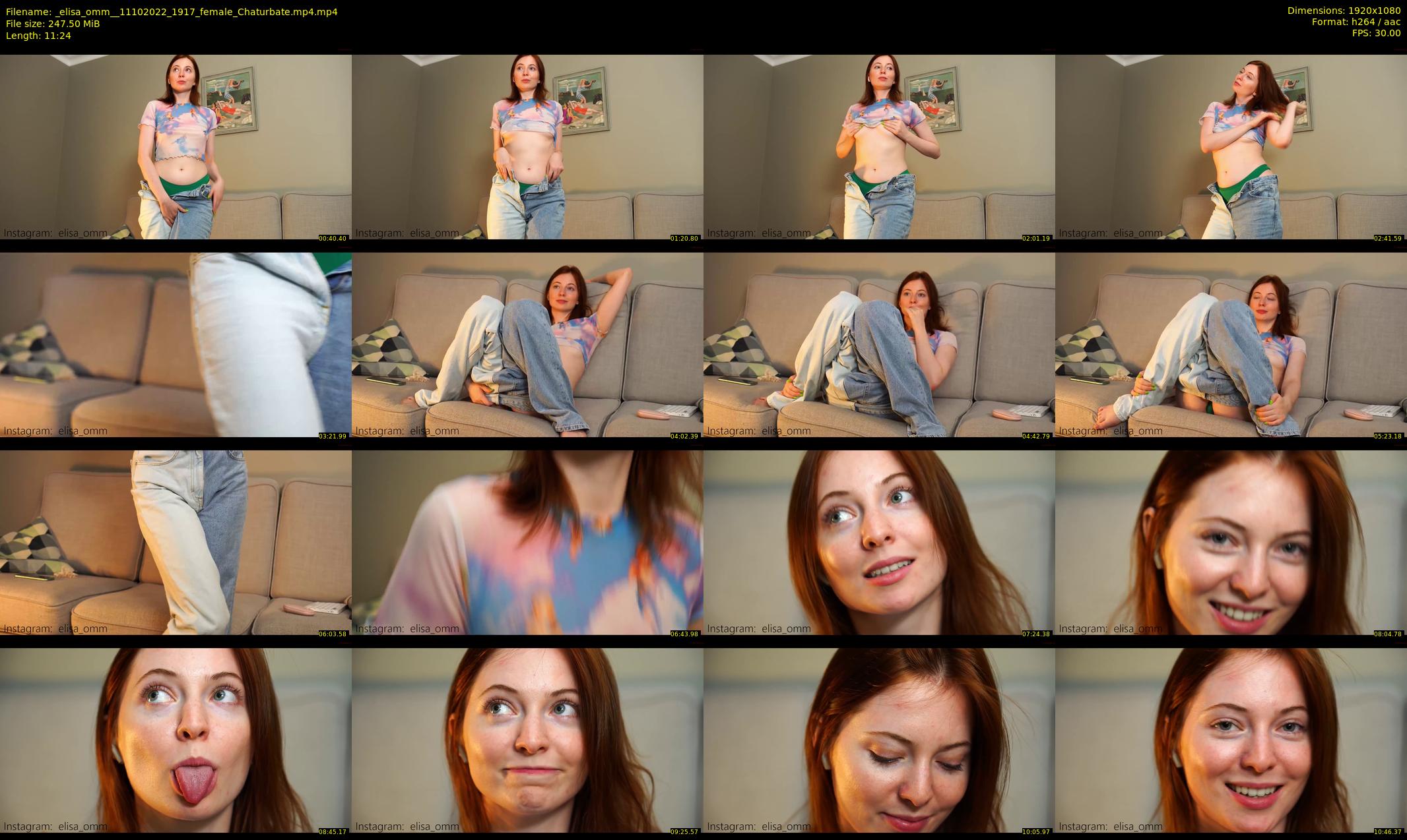 _elisa_omm_ — 12 minute Chaturbate female cam show recording, 1080p, Oct 11, 2022