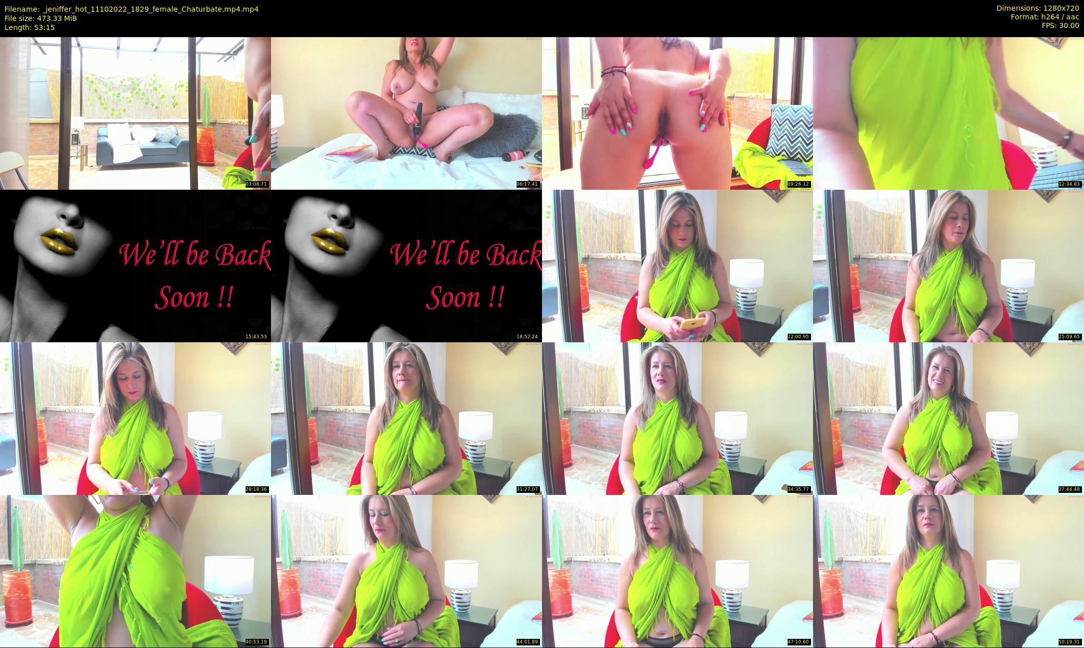 _jeniffer_hot — 54 minute Chaturbate female cam show recording, 720p, Oct 11, 2022