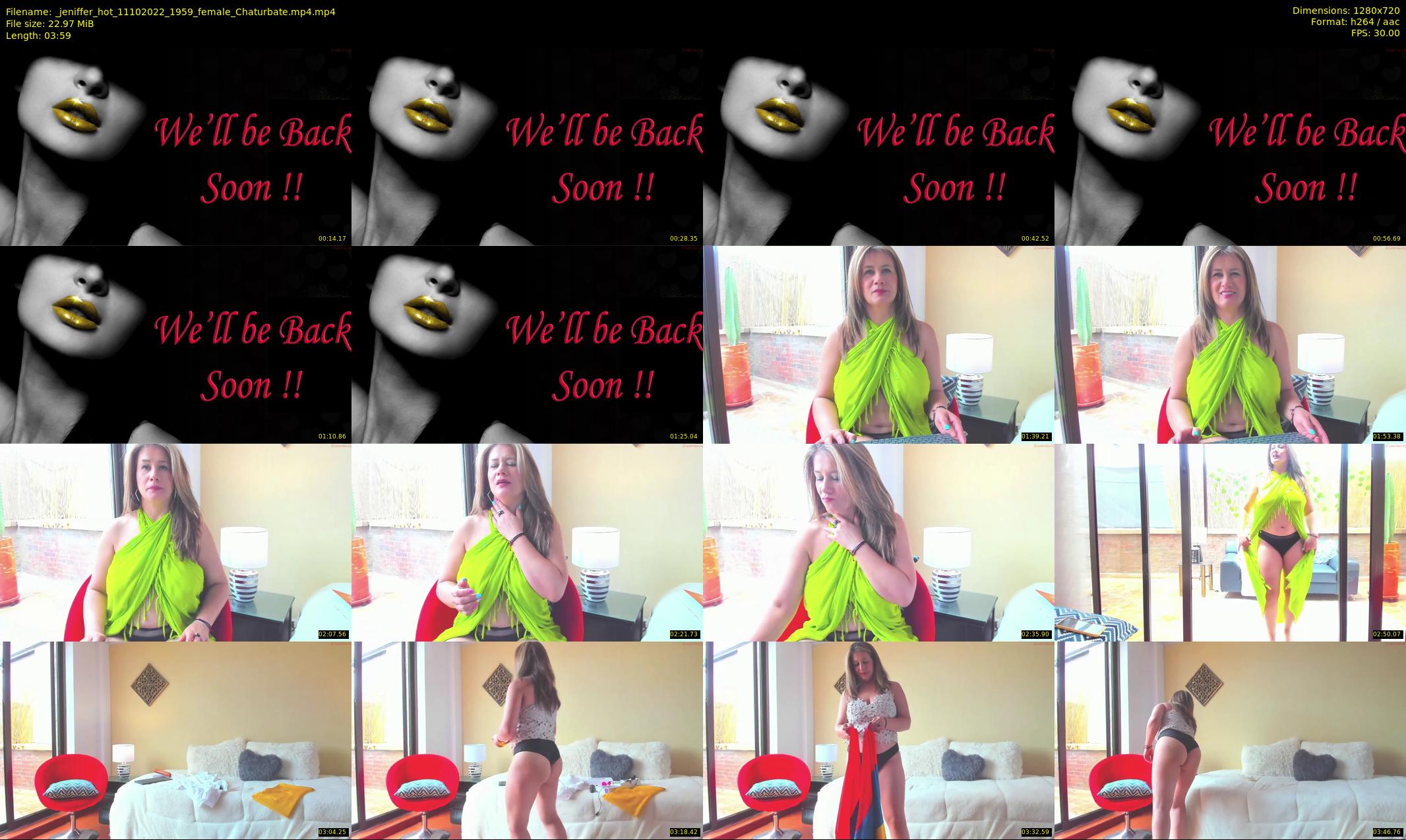 _jeniffer_hot — 4 minute Chaturbate female cam show recording, 720p, Oct 11, 2022