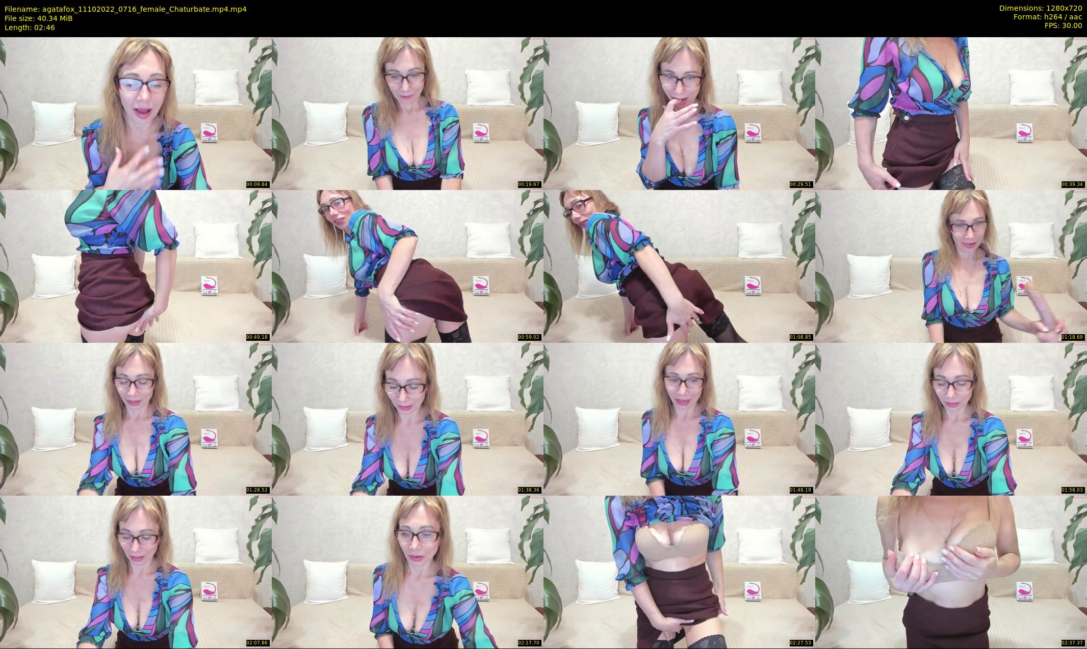 agatafox — 3 minute Chaturbate female cam show recording, 720p, Oct 11, 2022