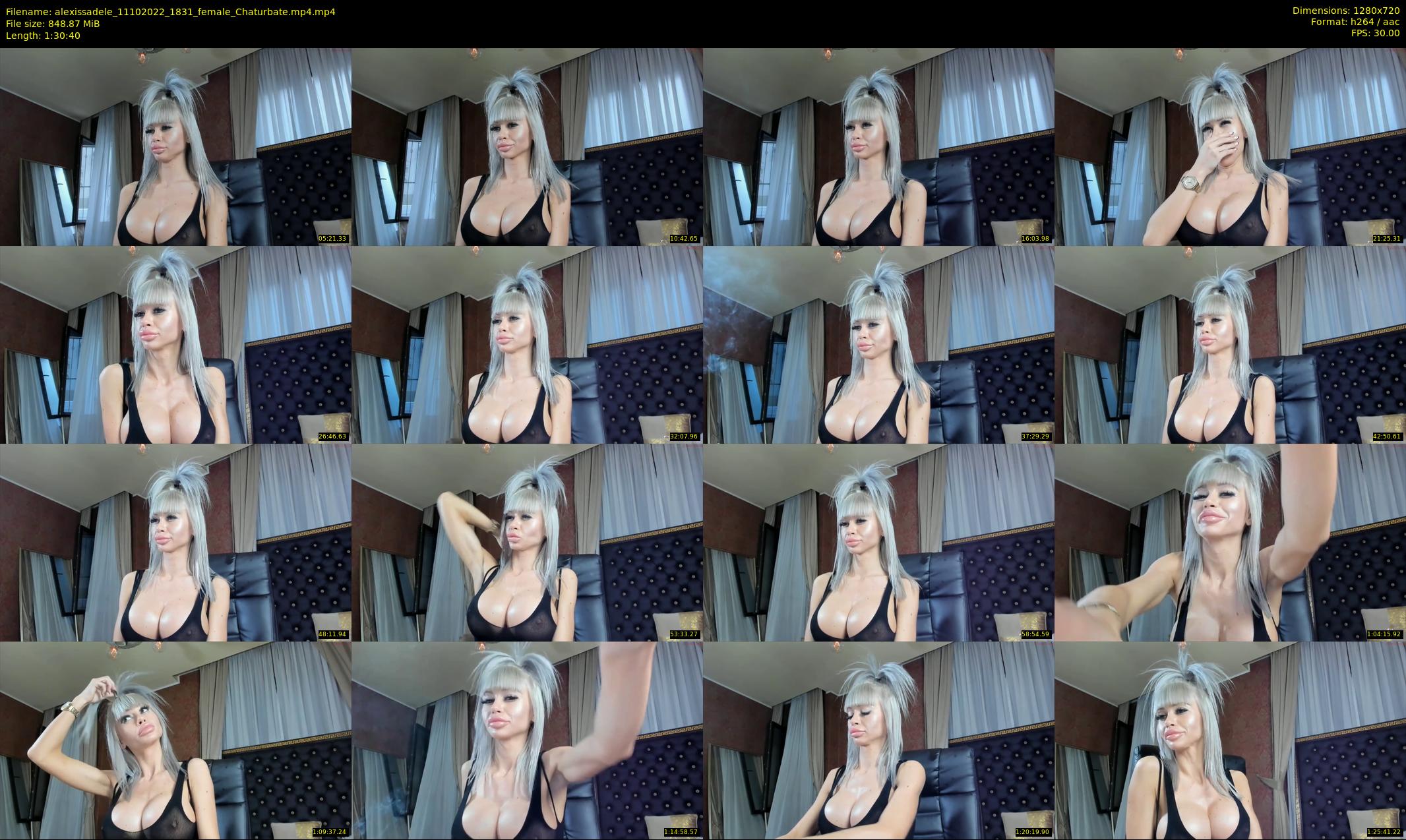 alexissadele — 91 minute Chaturbate female cam show recording, 720p, Oct 11, 2022