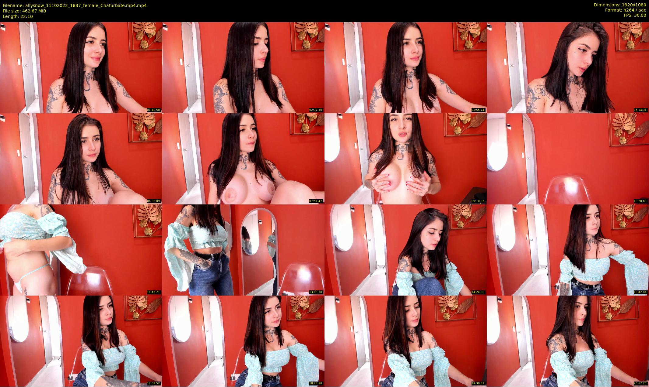 allysnow — 23 minute Chaturbate female cam show recording, 1080p, Oct 11, 2022