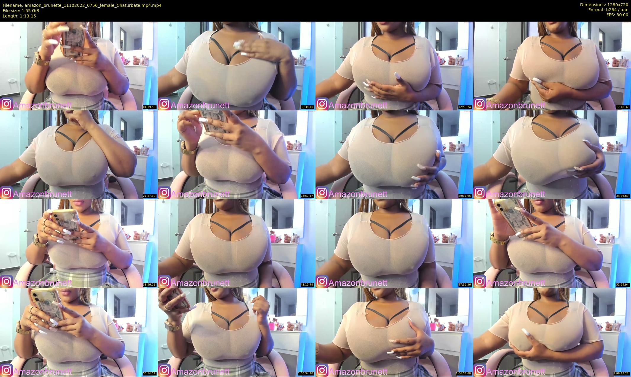 amazon_brunette — 74 minute Chaturbate female cam show recording, 720p, Oct 11, 2022