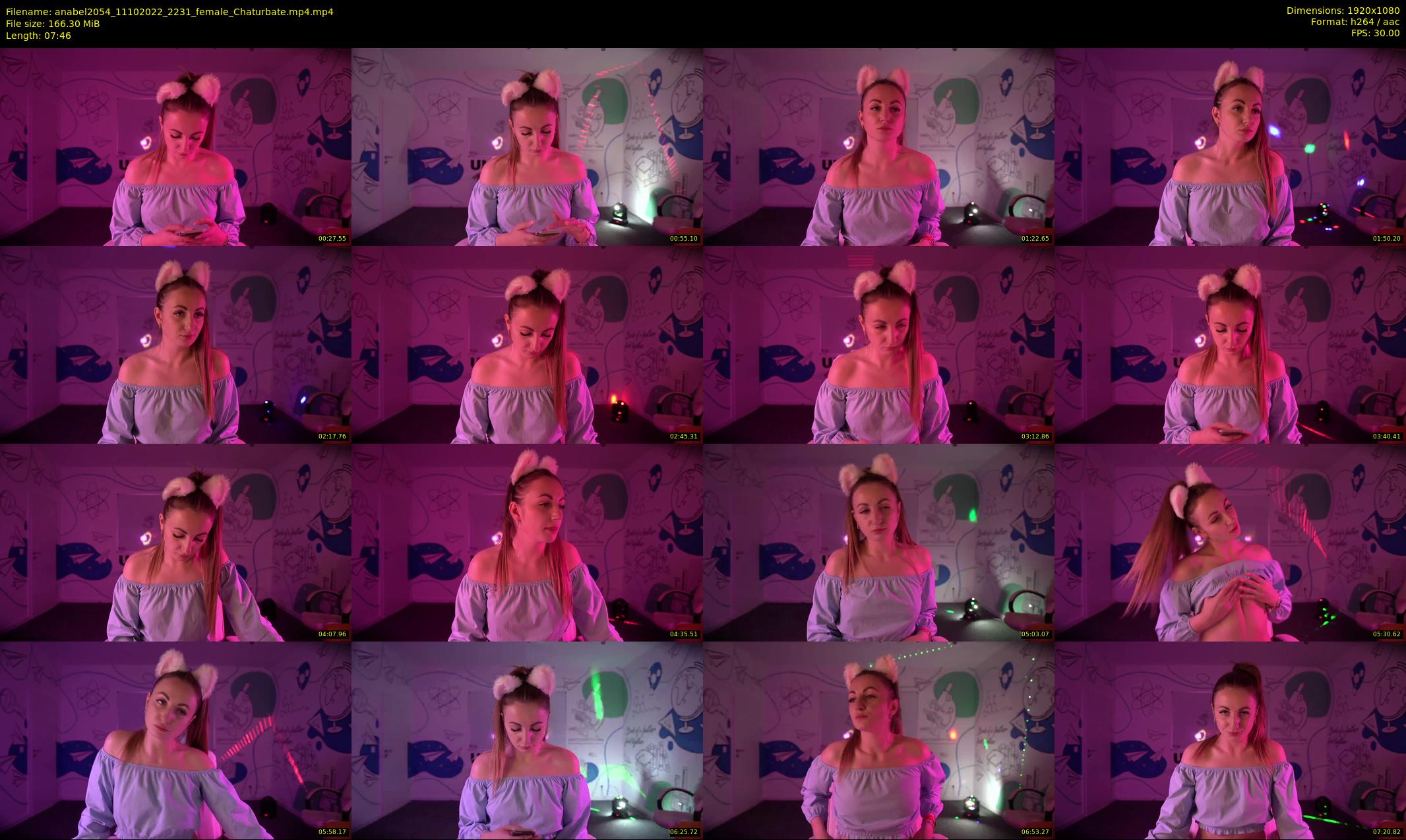 anabel2054 — 8 minute Chaturbate female cam show recording, 1080p, Oct 11, 2022