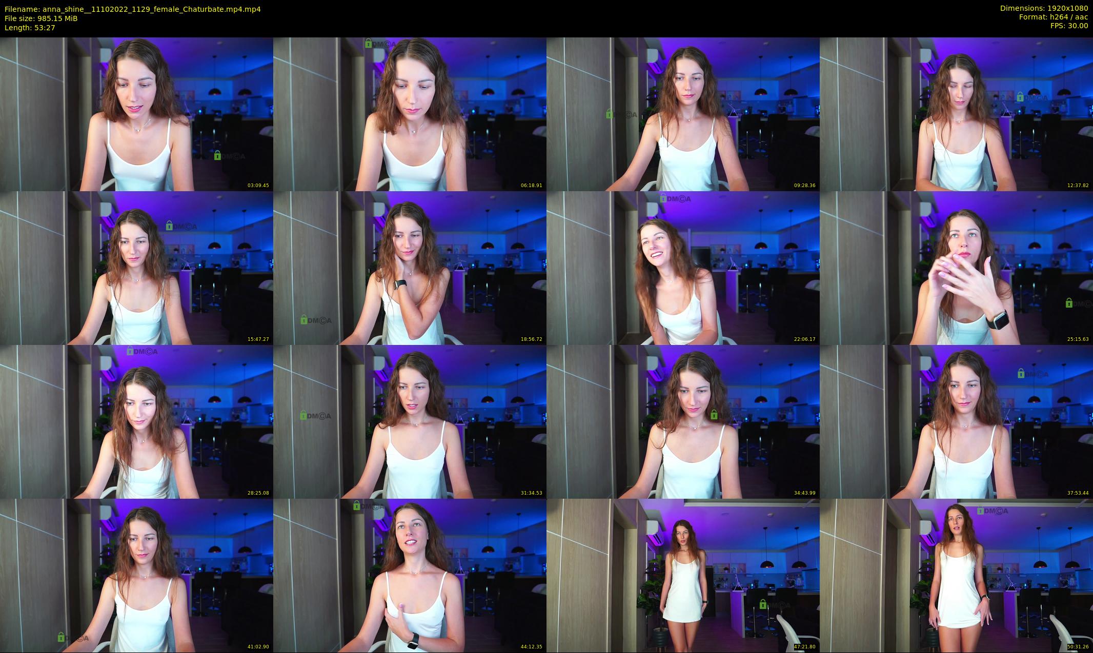 anna_shine_ — 54 minute Chaturbate female cam show recording, 1080p, Oct 11, 2022