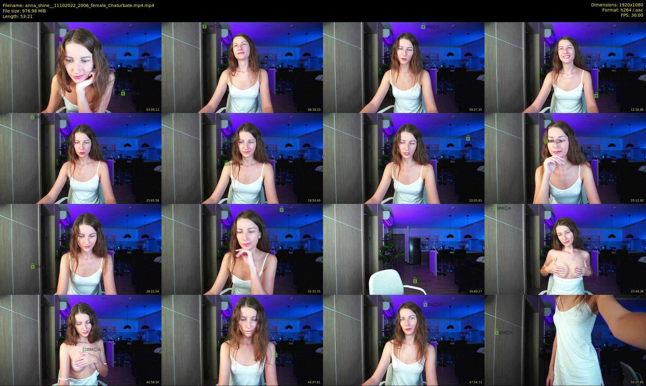 anna_shine_ — 54 minute Chaturbate female cam show recording, 1080p, Oct 11, 2022