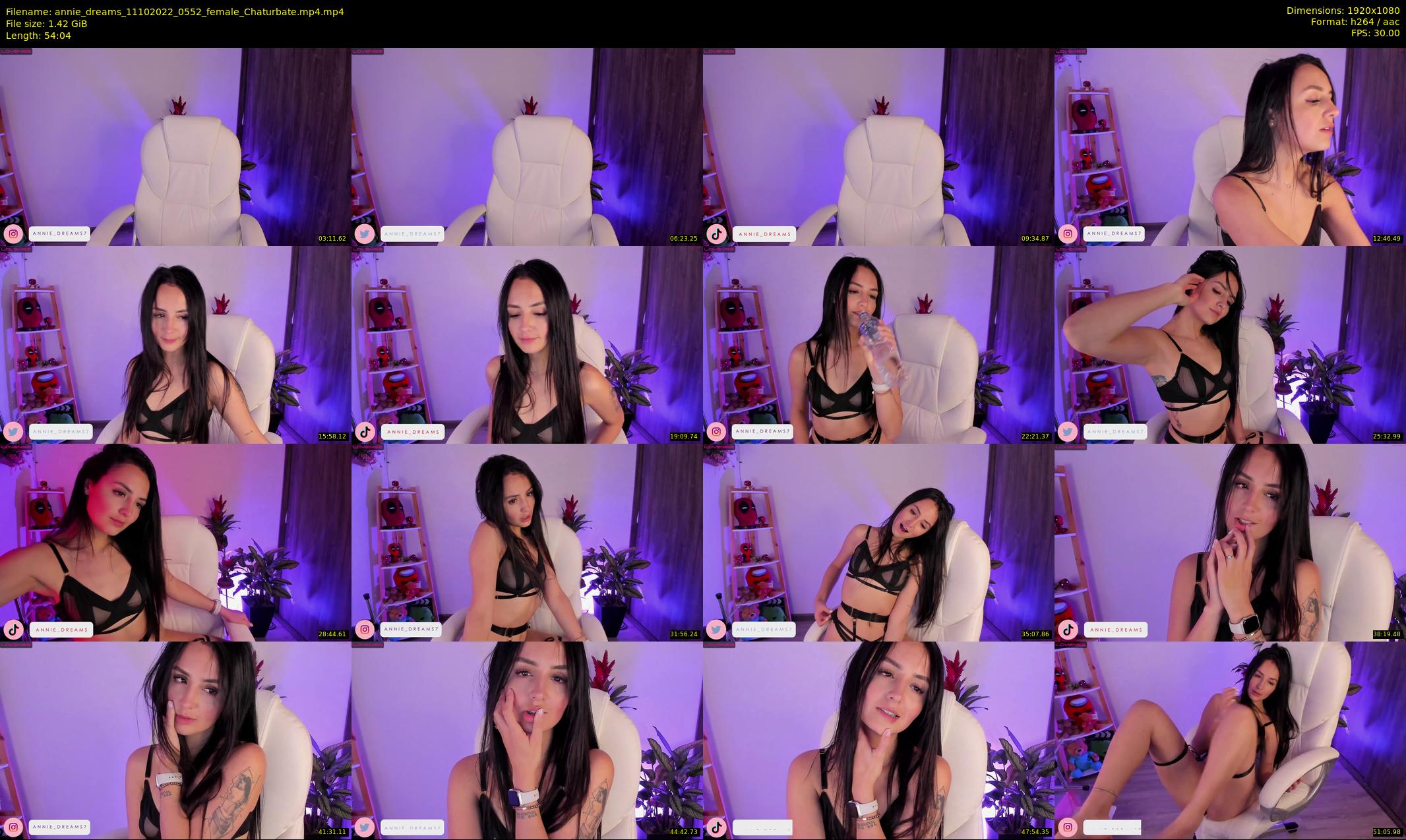 annie_dreams — 55 minute Chaturbate female cam show recording, 1080p, Oct 11, 2022
