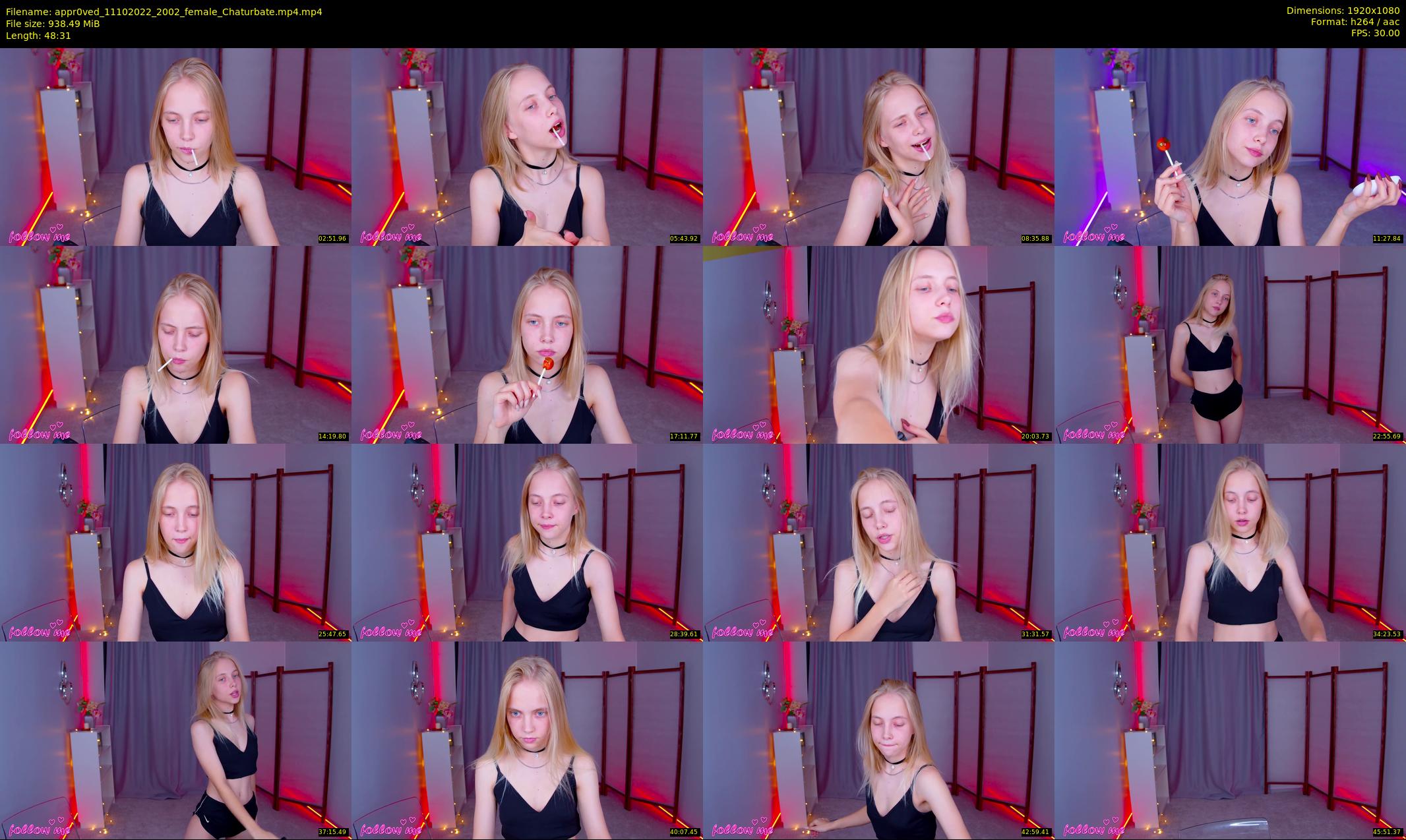 appr0ved — 49 minute Chaturbate female cam show recording, 1080p, Oct 11, 2022