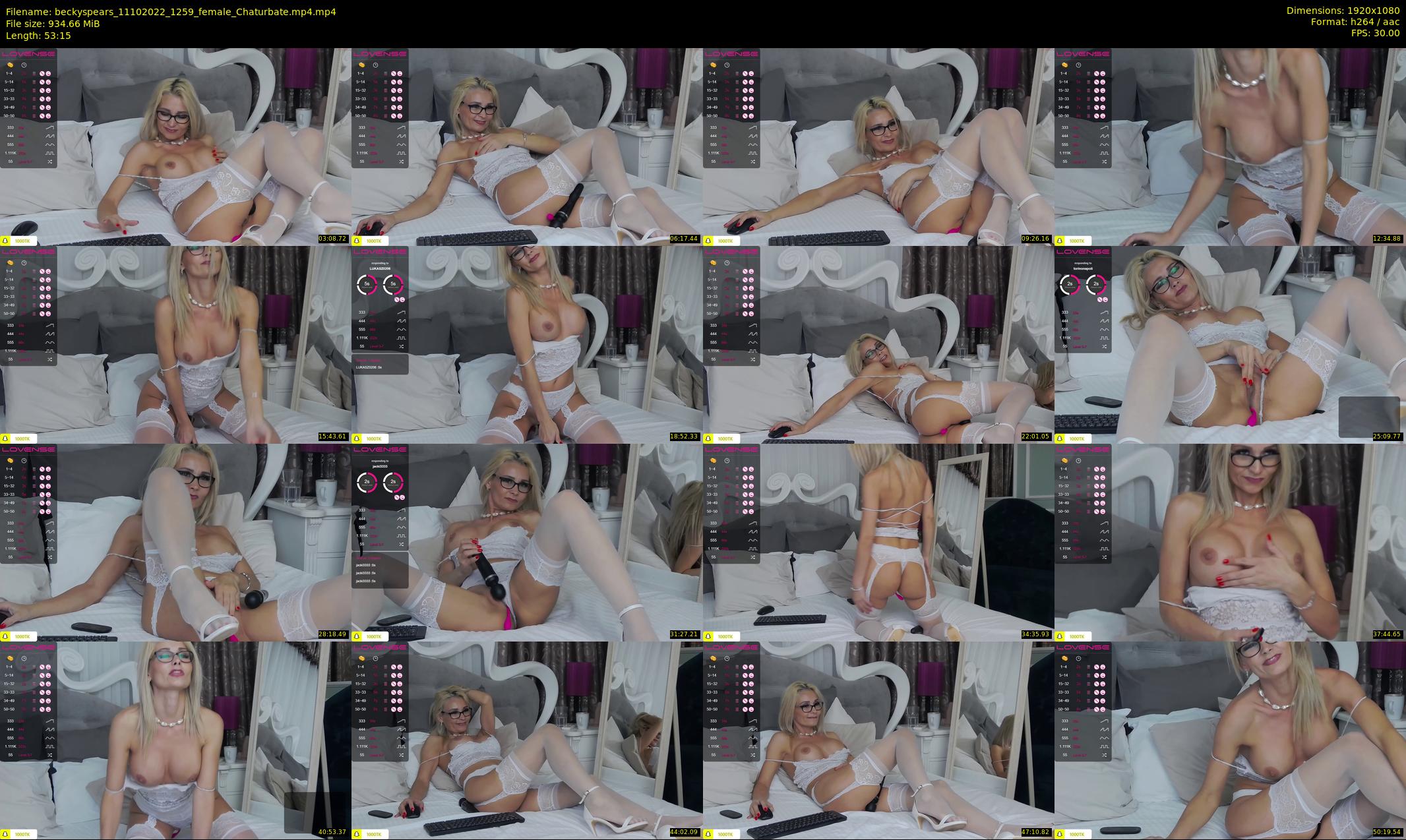 beckyspears — 54 minute Chaturbate female cam show recording, 1080p, Oct 11, 2022