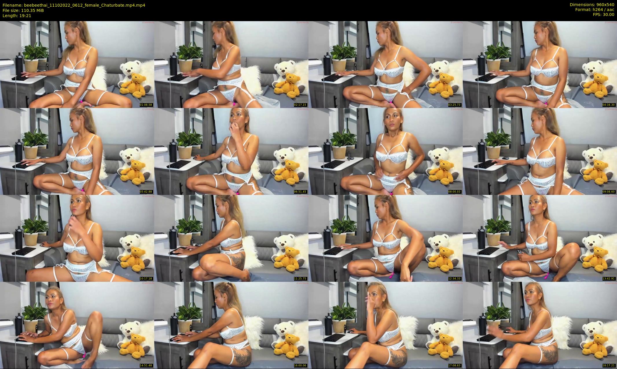 beebeethai — 20 minute Chaturbate female cam show recording, 480p, Oct 11, 2022