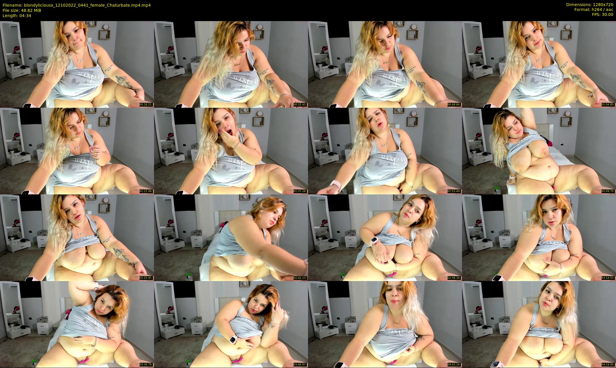 blondyliciousx — 5 minute Chaturbate female cam show recording, 720p, Oct 12, 2022