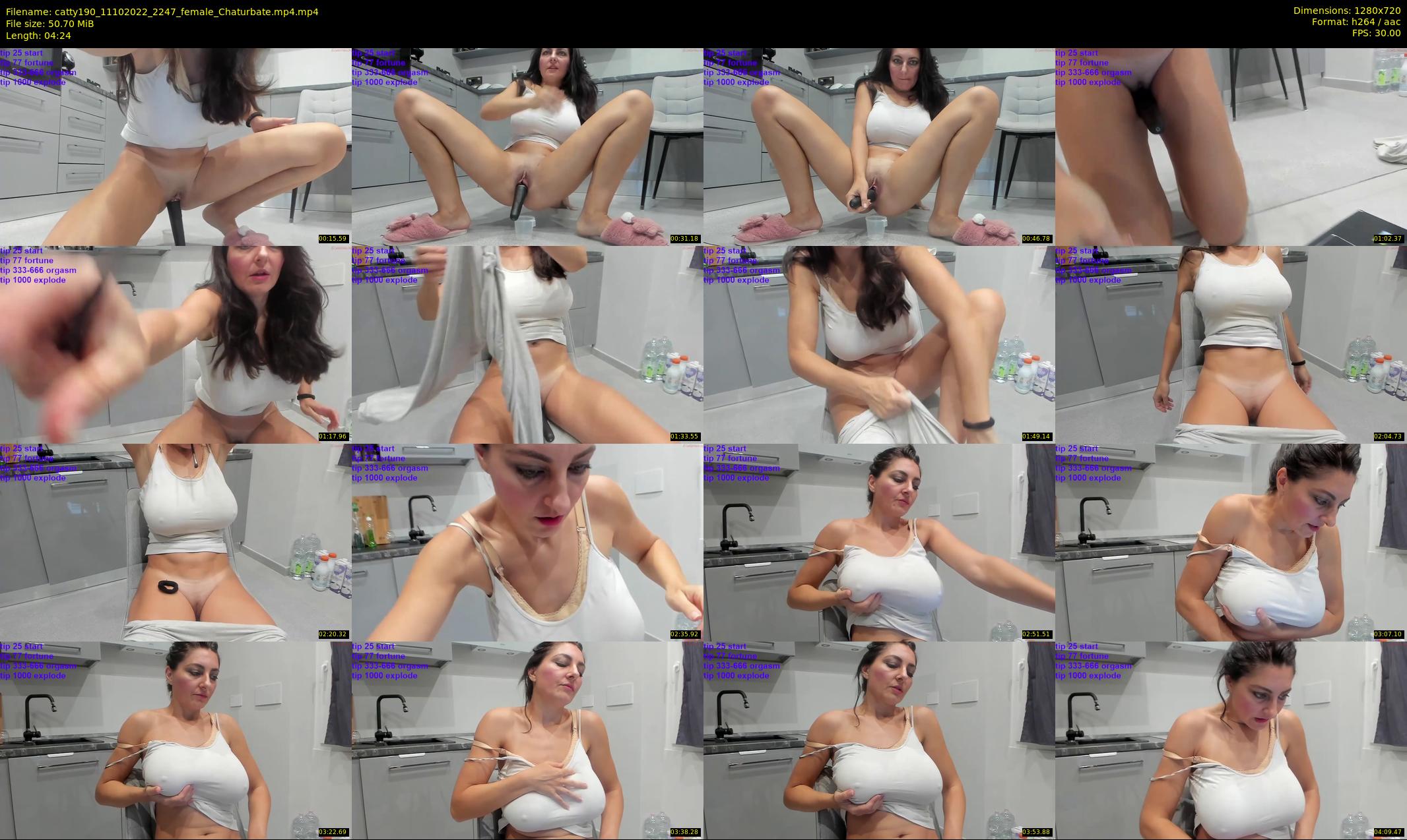 catty190 — 5 minute Chaturbate female cam show recording, 720p, Oct 11, 2022