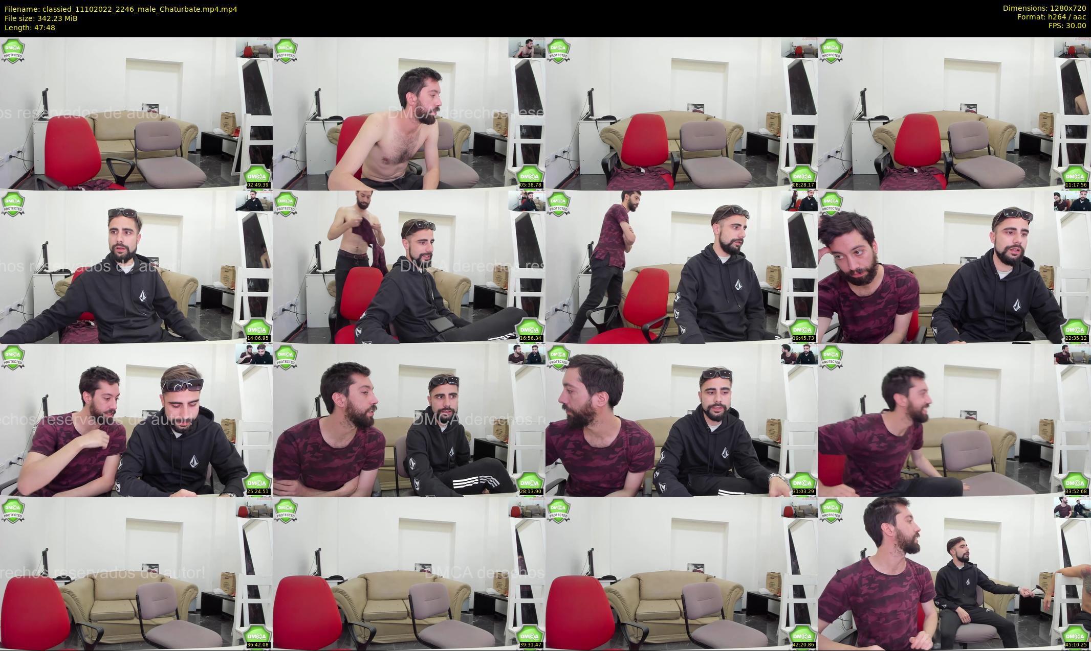 classied — 48 minute Chaturbate male cam show recording, 720p, Oct 11, 2022