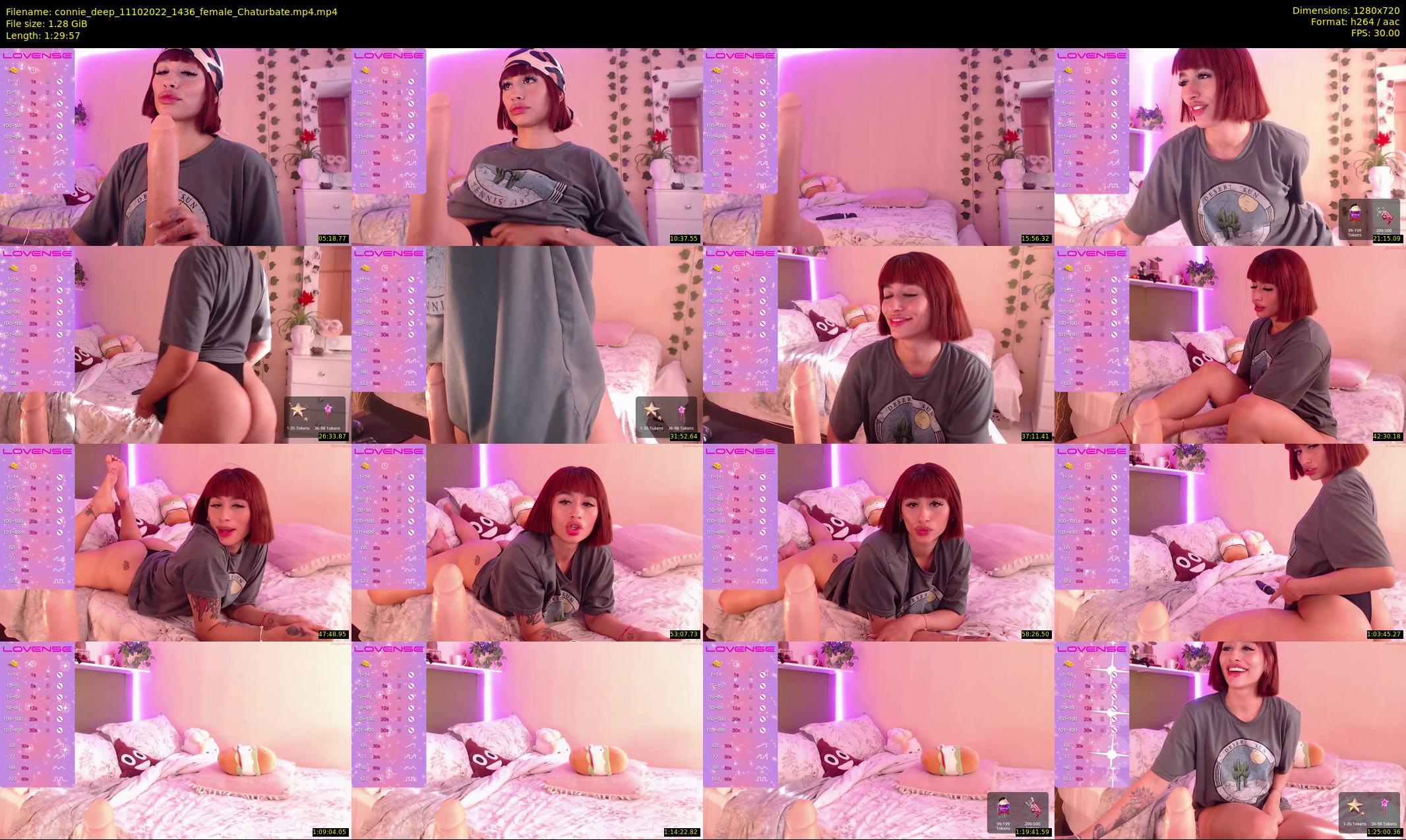 connie_deep — 90 minute Chaturbate female cam show recording, 720p, Oct 11, 2022