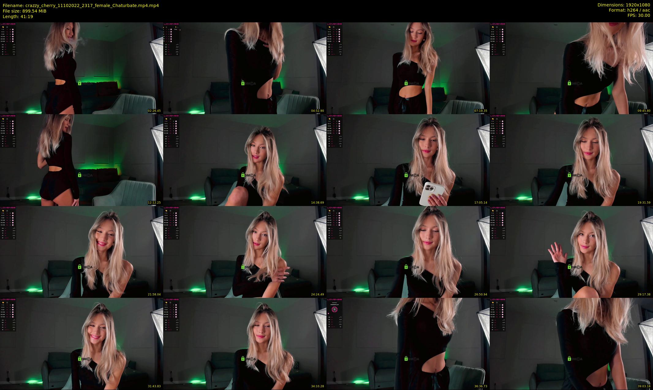 crazzy_cherry — 42 minute Chaturbate female cam show recording, 1080p, Oct 11, 2022